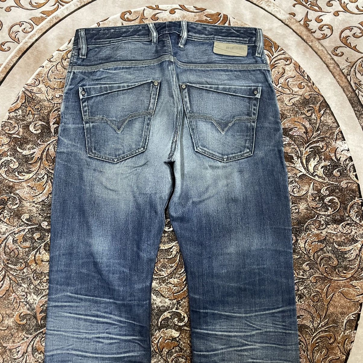 Diesel 🔥Vintage Diesel Industry Krooley Ripped Distress Denim Jeans Size US 34 / EU 50 - 5 Thumbnail