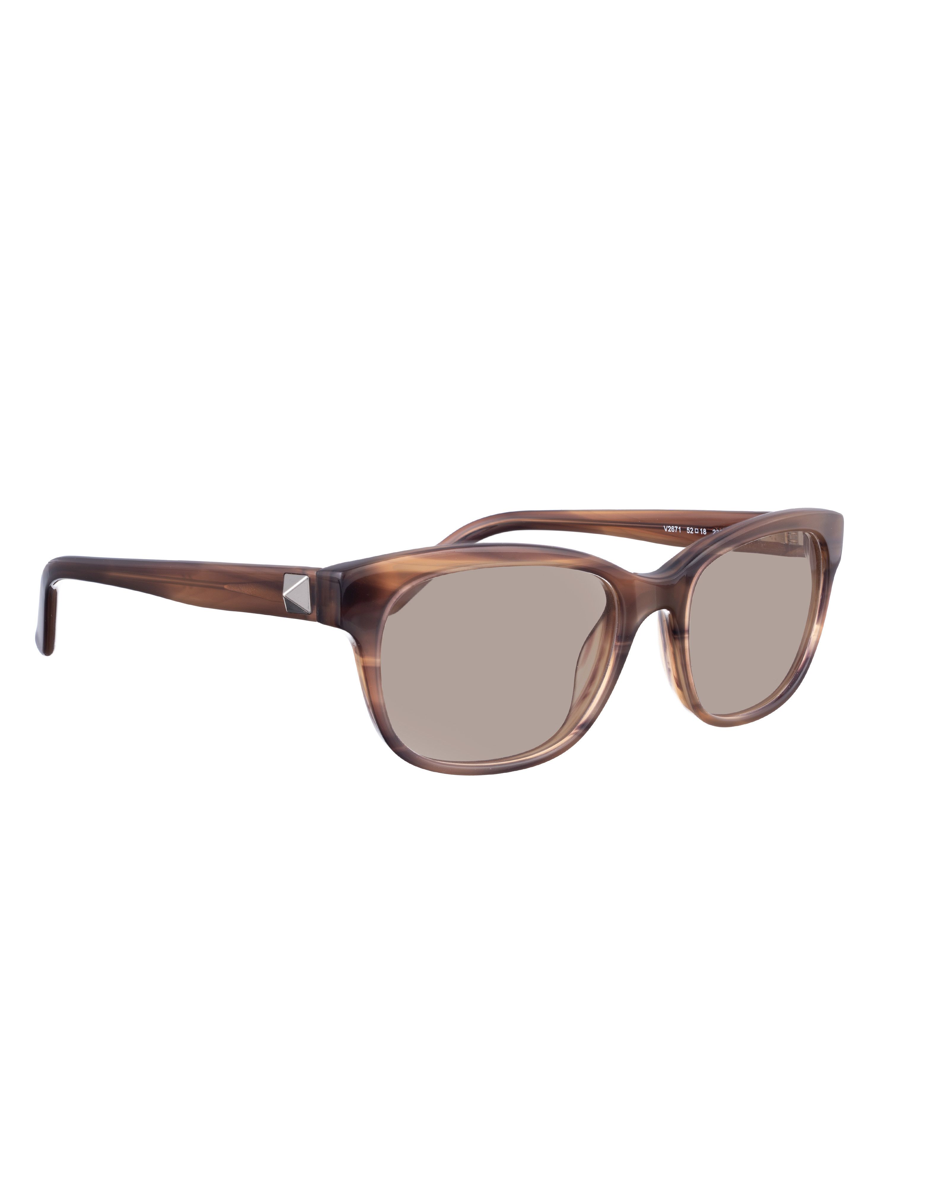 Valentino Valentino 00s Brown Nerdy Sunglasses with Studs Size ONE SIZE - 2 Thumbnail