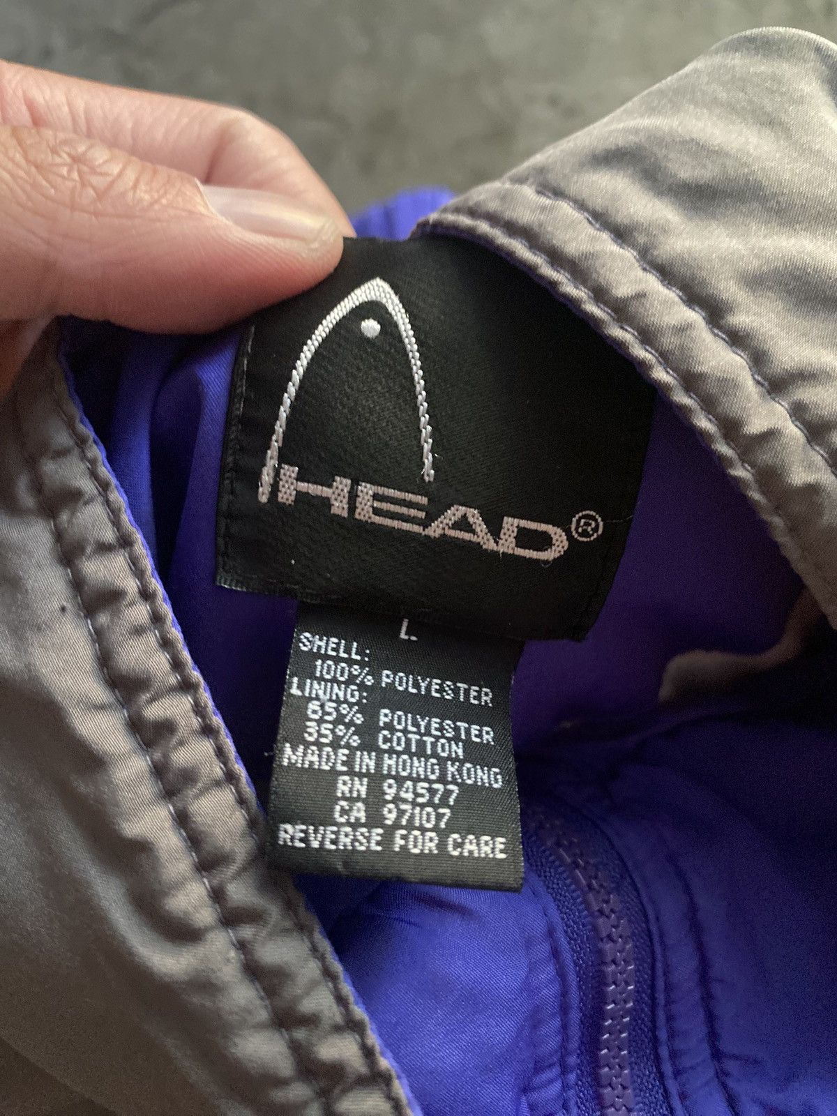 Vintage Vintage Head Tennid Jacket Windbreaker Size US L / EU 52-54 / 3 - 4 Thumbnail
