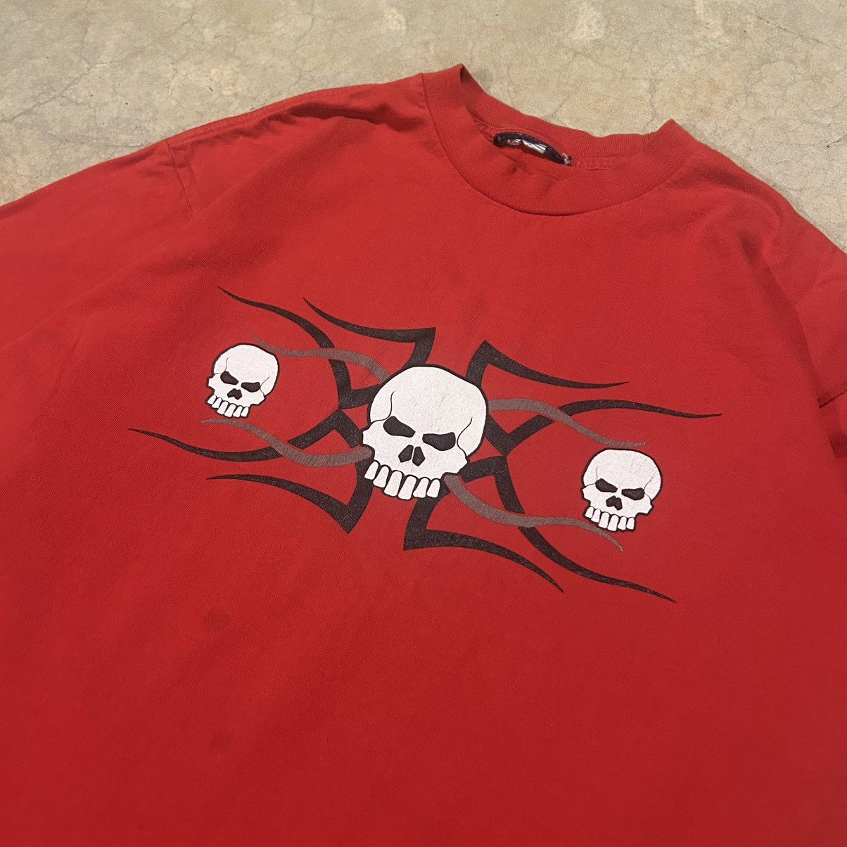 JNCO × Vintage Vintage Y2K Skull Tattoo Tee Cyber Skater Grunge JNCO Style Size US L / EU 52-54 / 3 - 3 Thumbnail