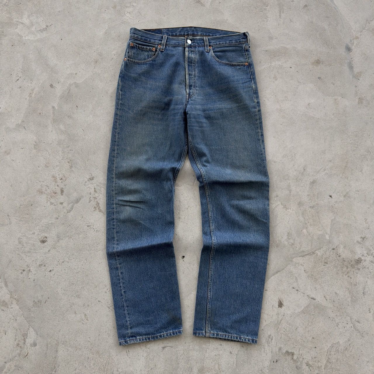 Levi's Levi's 501 Vintage Blue Denim Straight Jeans 34x34 Size US 34 / EU 50 - 2 Thumbnail