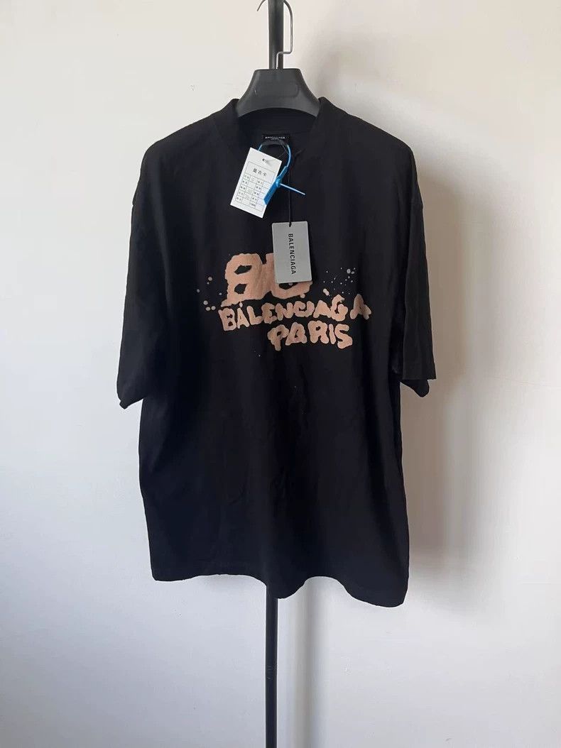 Balenciaga Balenciaga Letter Printed Short Sleeve T-Shirt Regular Fit Size US S / EU 44-46 / 1 - 1 Thumbnail