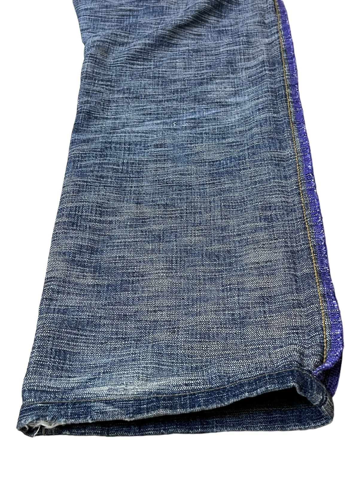 Japanese Brand SICK🔥JAPAN DENIM K.U. USA MELT INTO THE UNIVERSE JEANS Size US 32 / EU 48 - 10 Thumbnail
