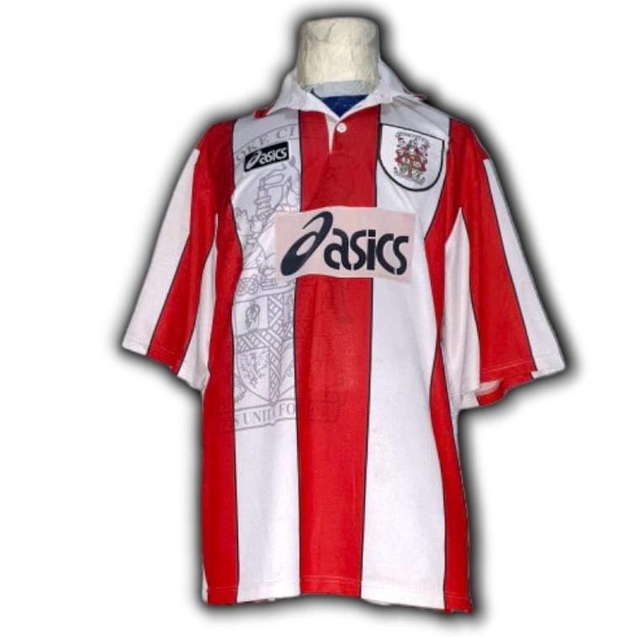 Asics Stoke City 1995 1996 1997 Home shirt jersey Asics Size US XL / EU 56 / 4 - 4 Thumbnail