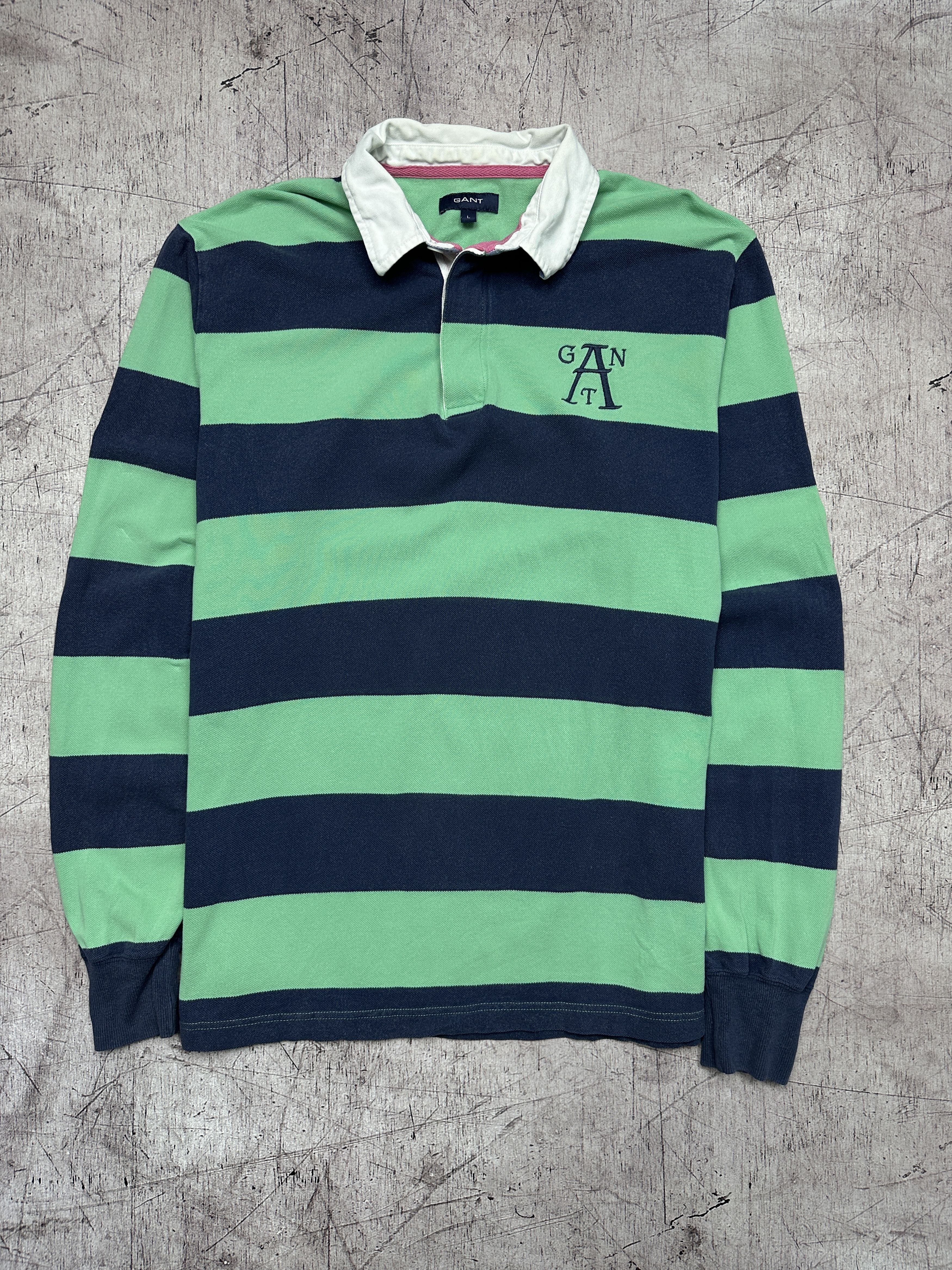 Gant Vintage Mens Rugby Long Sleeve Polo Shirt