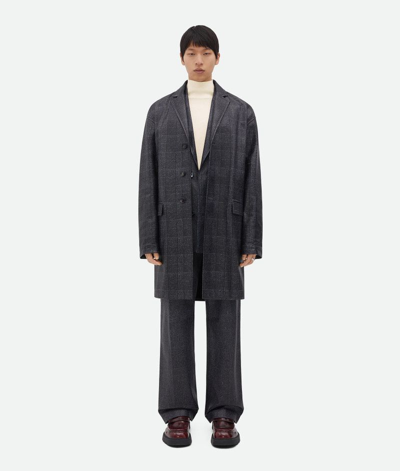 Bottega Veneta o1bcso1str0426 Printed Leather Houndstooth Pants in Black Size US 34 / EU 50 - 5 Thumbnail