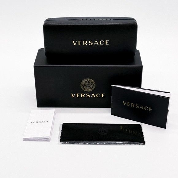 Versace NEW VERSACE VE4465 GB1/87 SQUARE MOD 4465 BLACK VE4465 GB187 Size ONE SIZE - 11 Thumbnail