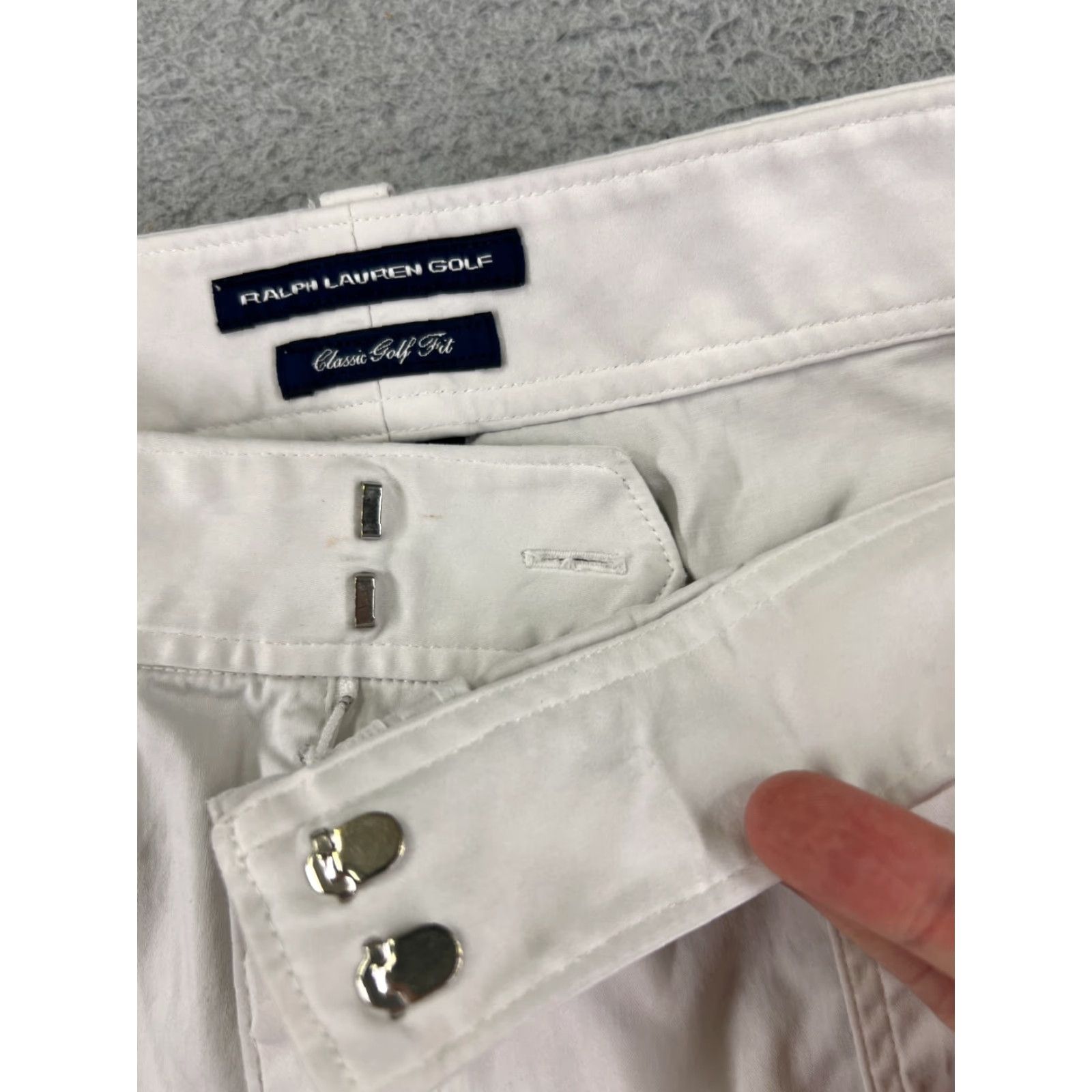 Ralph Lauren Ralph Lauren Golf Shorts Women 14 White Classic Golf Fit Cargo Nylon Blend 32x11 Size 36" / US 14 / IT 50 - 7 Thumbnail