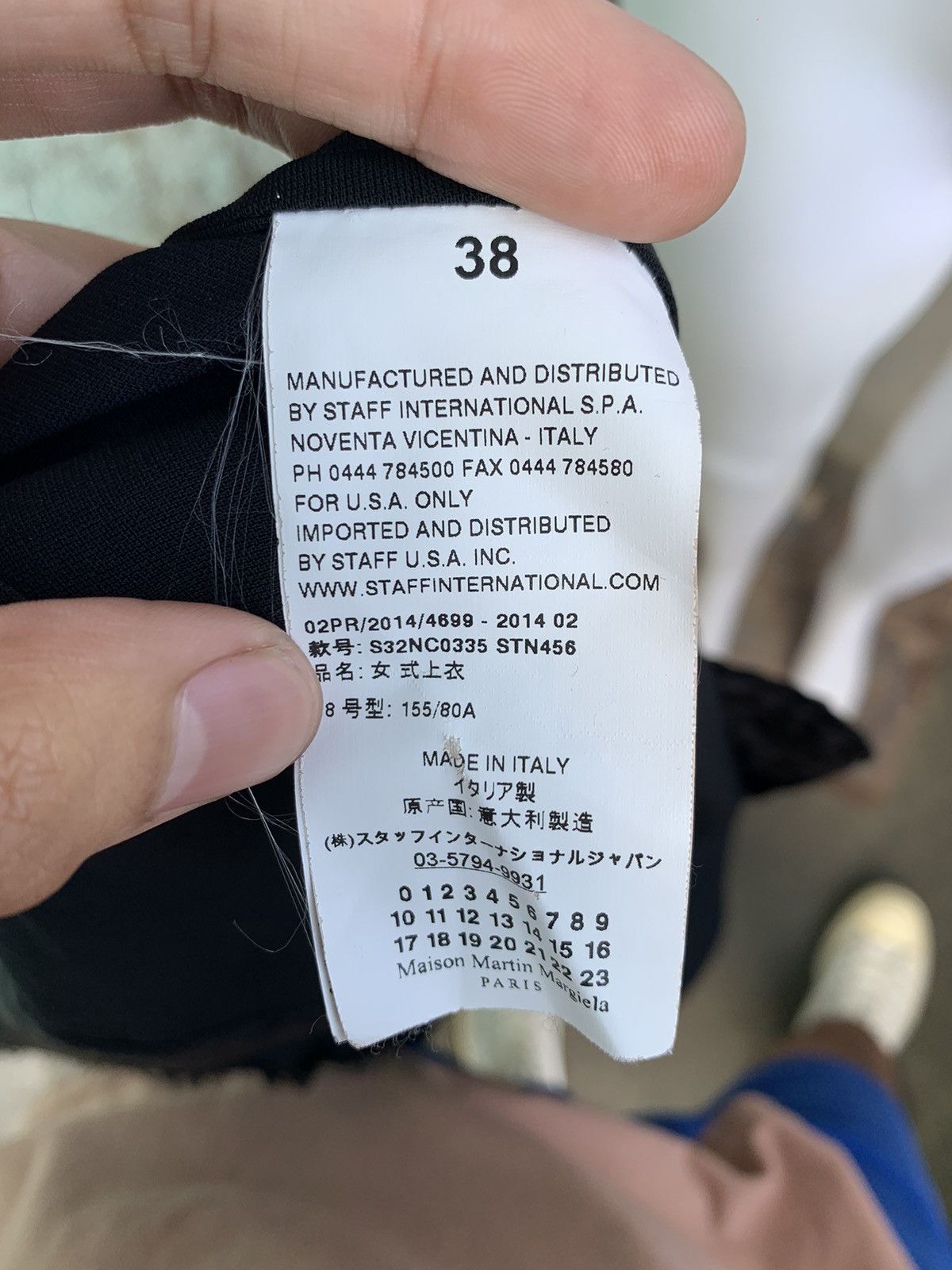 Maison Margiela FW14 MM6 Asymmetric Single Sleeve Top Size XS / US 0-2 / IT 36-38 - 10 Thumbnail