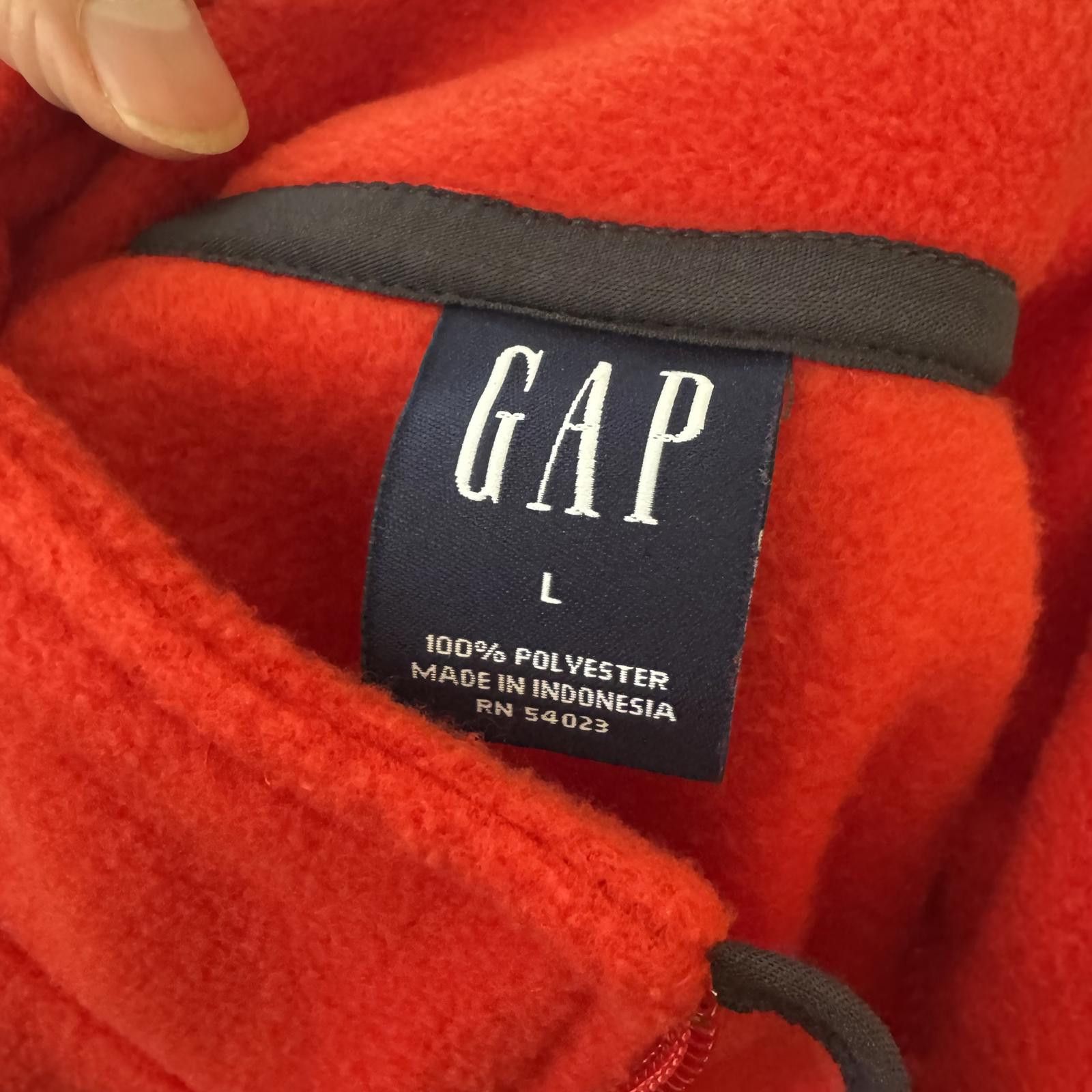 Gap Vintage Gap Fleece Quarter Zip Pullover Y2K 90s Size US L / EU 52-54 / 3 - 5 Thumbnail