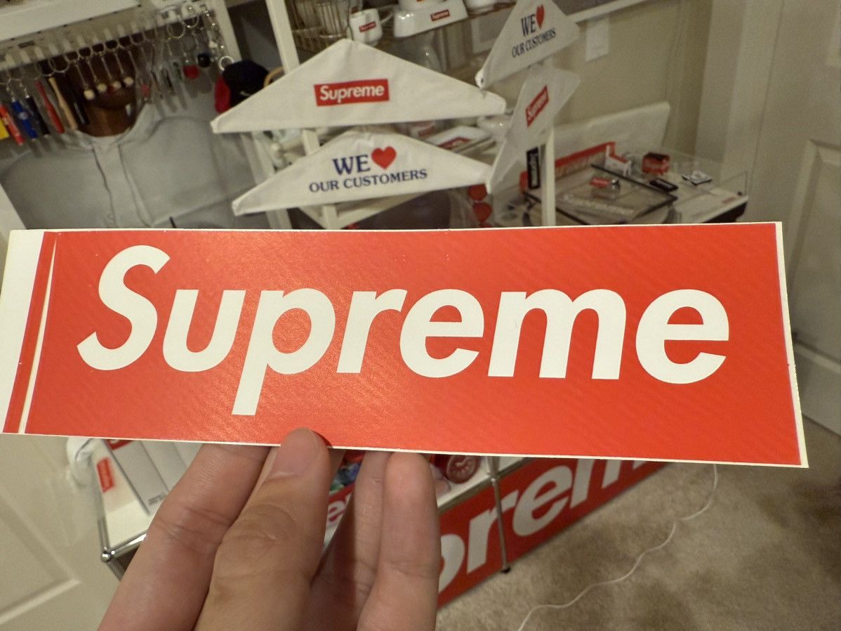 Supreme Supreme Carbon Fiber Red Box Logo Sticker Size ONE SIZE - 1 Thumbnail