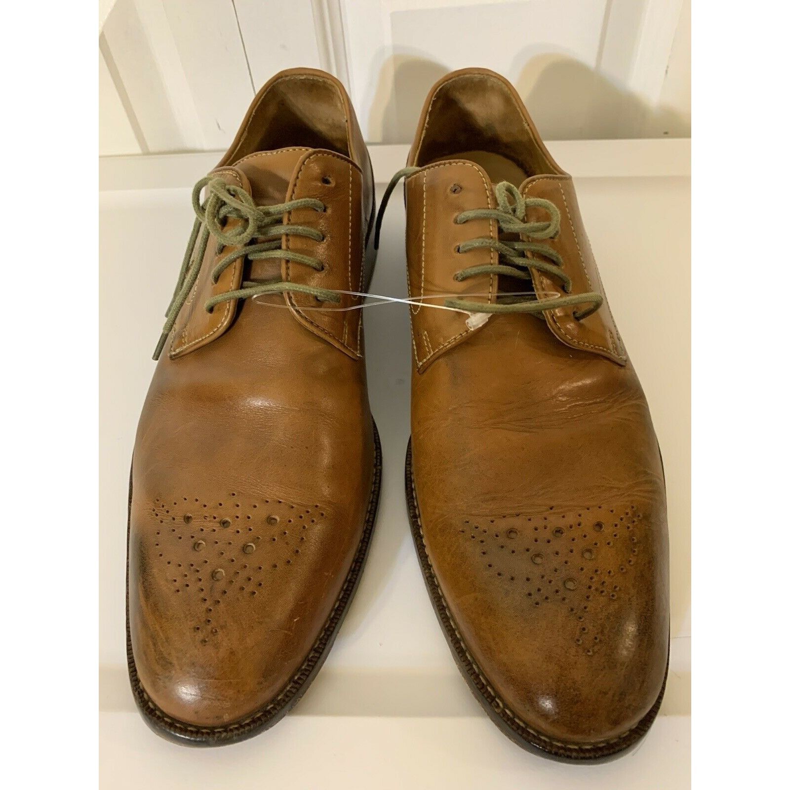 Joseph Abboud Joseph Abboud Oxfords Men’s Sz 9D Brown Leather Dress Shoes Size US 9 / EU 42 - 3 Thumbnail