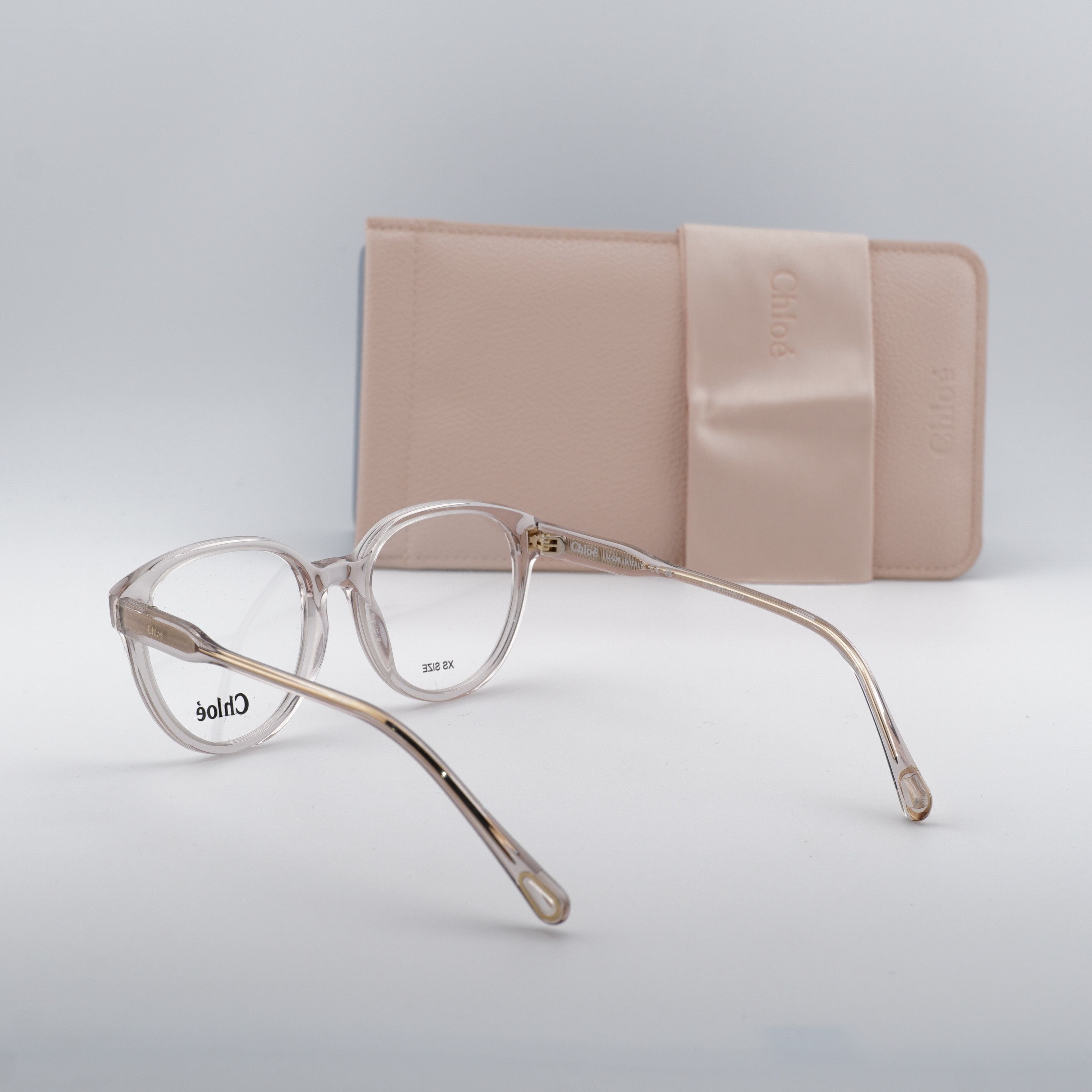 Chloe Chloe CH0127O 004 Eyeglasses Shiny Pink 51mm Square Frame Size ONE SIZE - 10 Thumbnail
