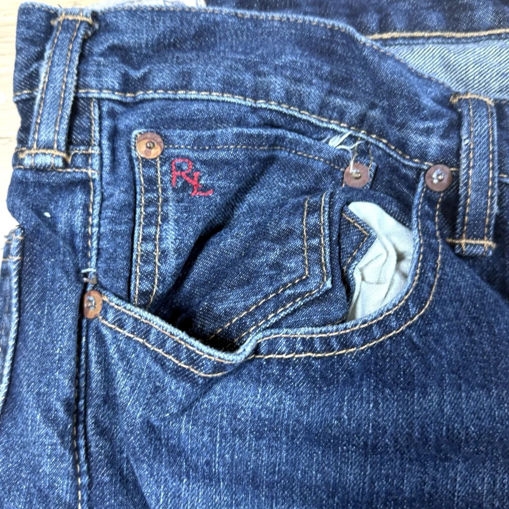 Polo Ralph Lauren VINTAGE Polo Ralph Lauren Jeans Straight Blue Mens 37x29 Dungarees Size US M / EU 48-50 / 2 - 4 Thumbnail