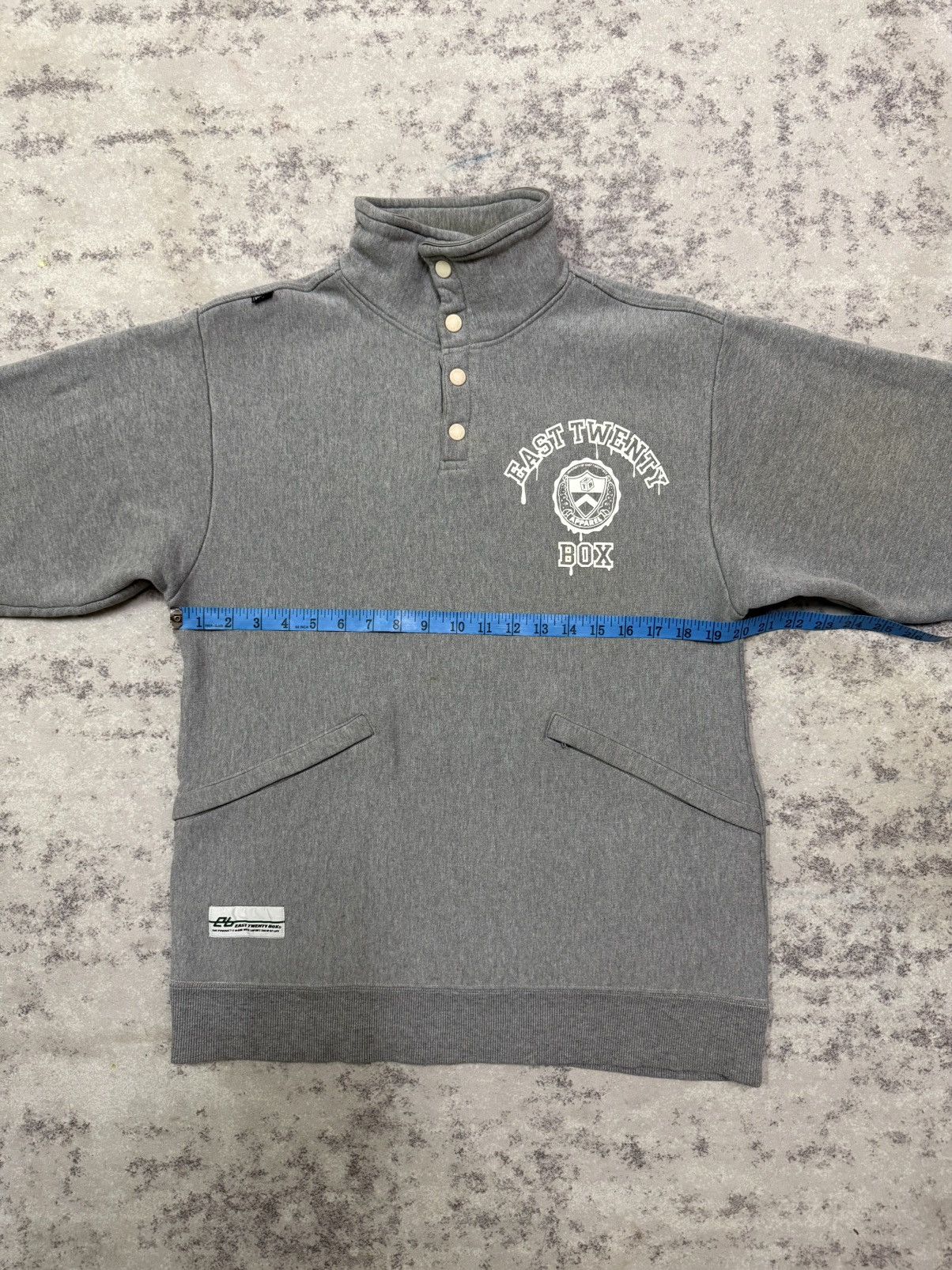 Vintage University of East Twenty Box Half Snap Button Sweater Size US S / EU 44-46 / 1 - 15 Thumbnail