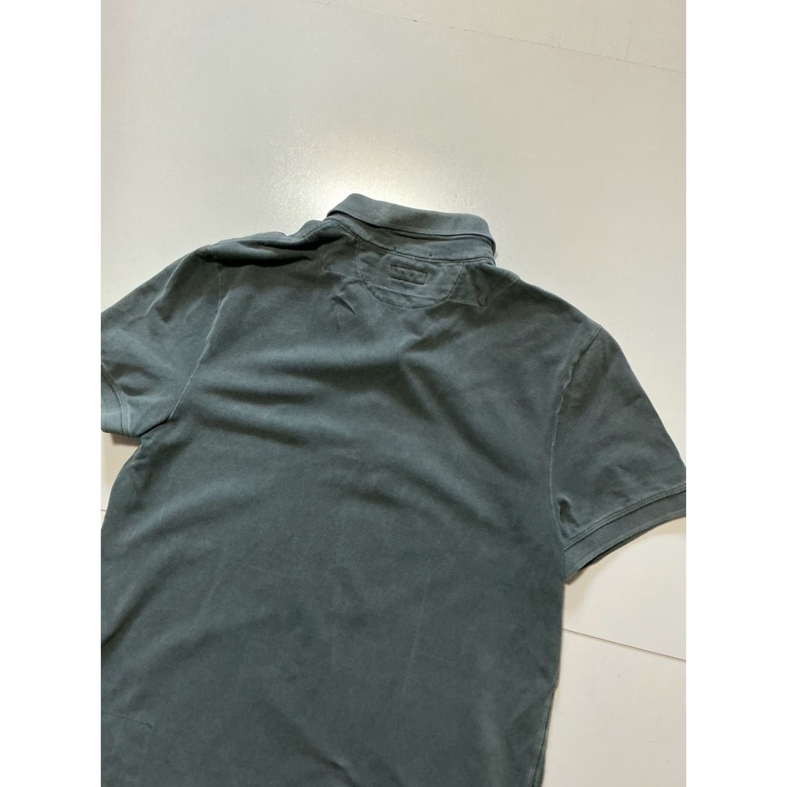Allsaints AllSaints Spitalfields Sandringham Ram Skull Cotton Gray S/S Polo Shirt Large Mens Size US L / EU 52-54 / 3 - 5 Thumbnail