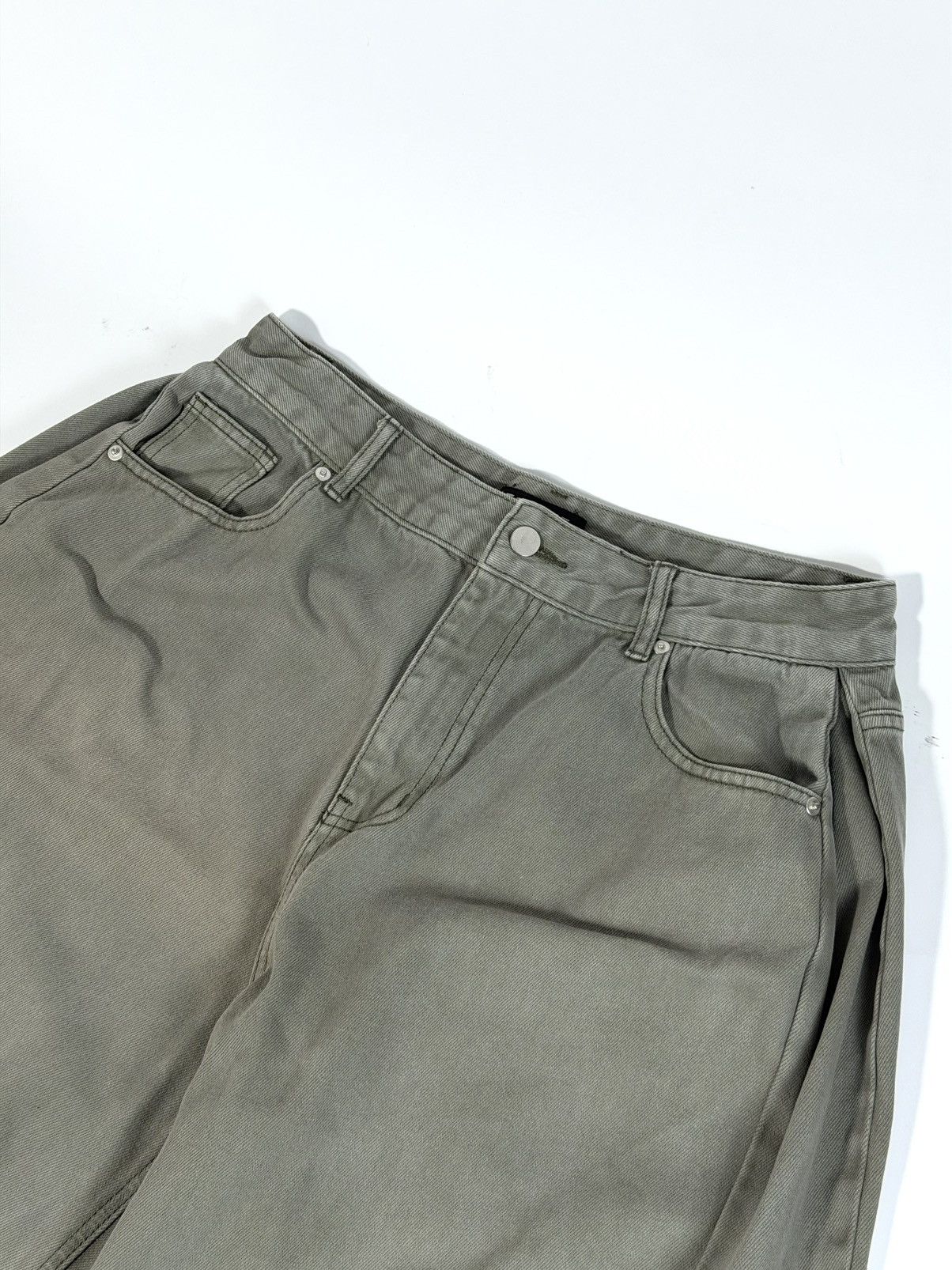 Other Toffee Side Tuck Snap Cotton Wide Pants Size US 34 / EU 50 - 2 Thumbnail