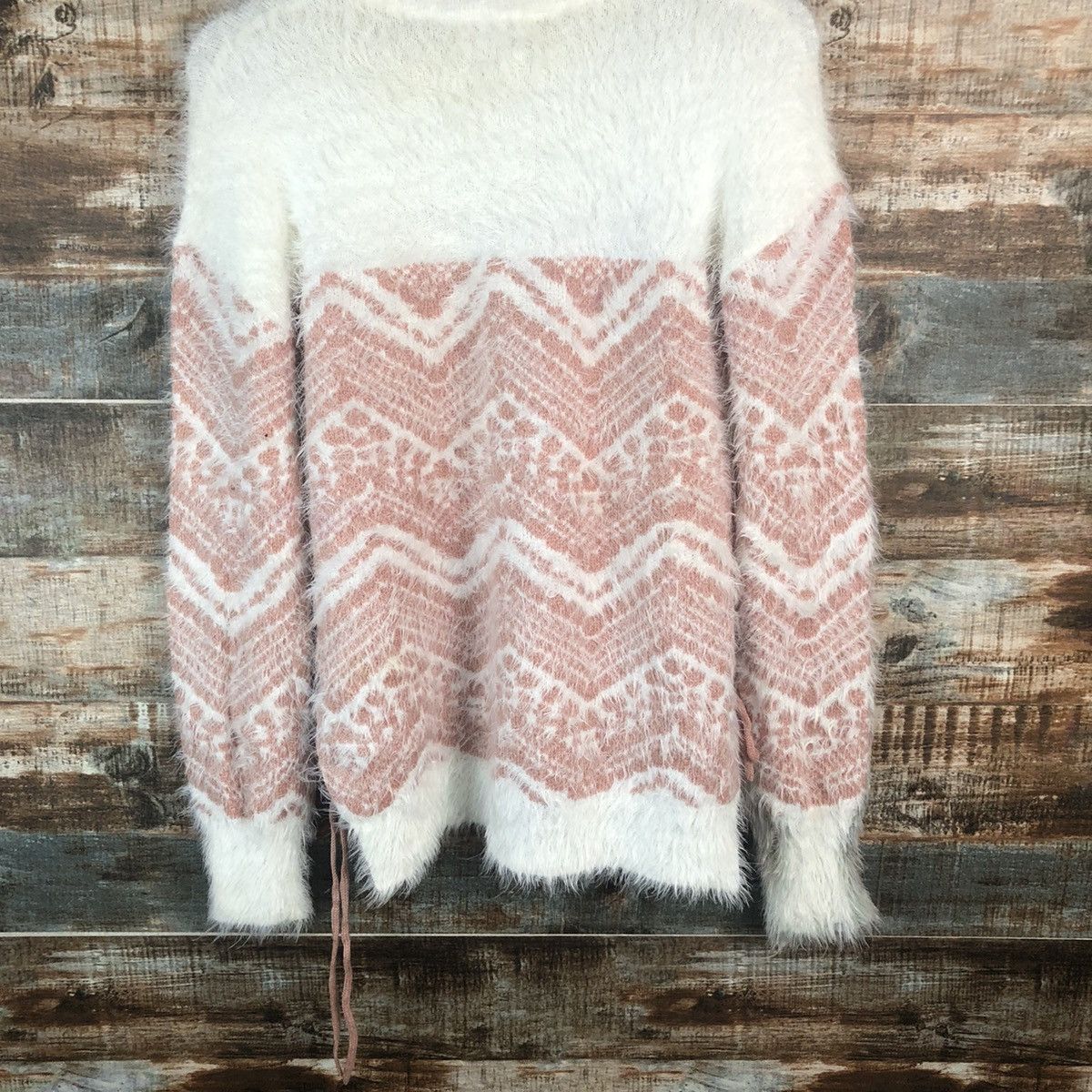 Homespun Knitwear Mar Blee Pink fur mohair Knitwear #A2281 Size M / US 6-8 / IT 42-44 - 14 Thumbnail