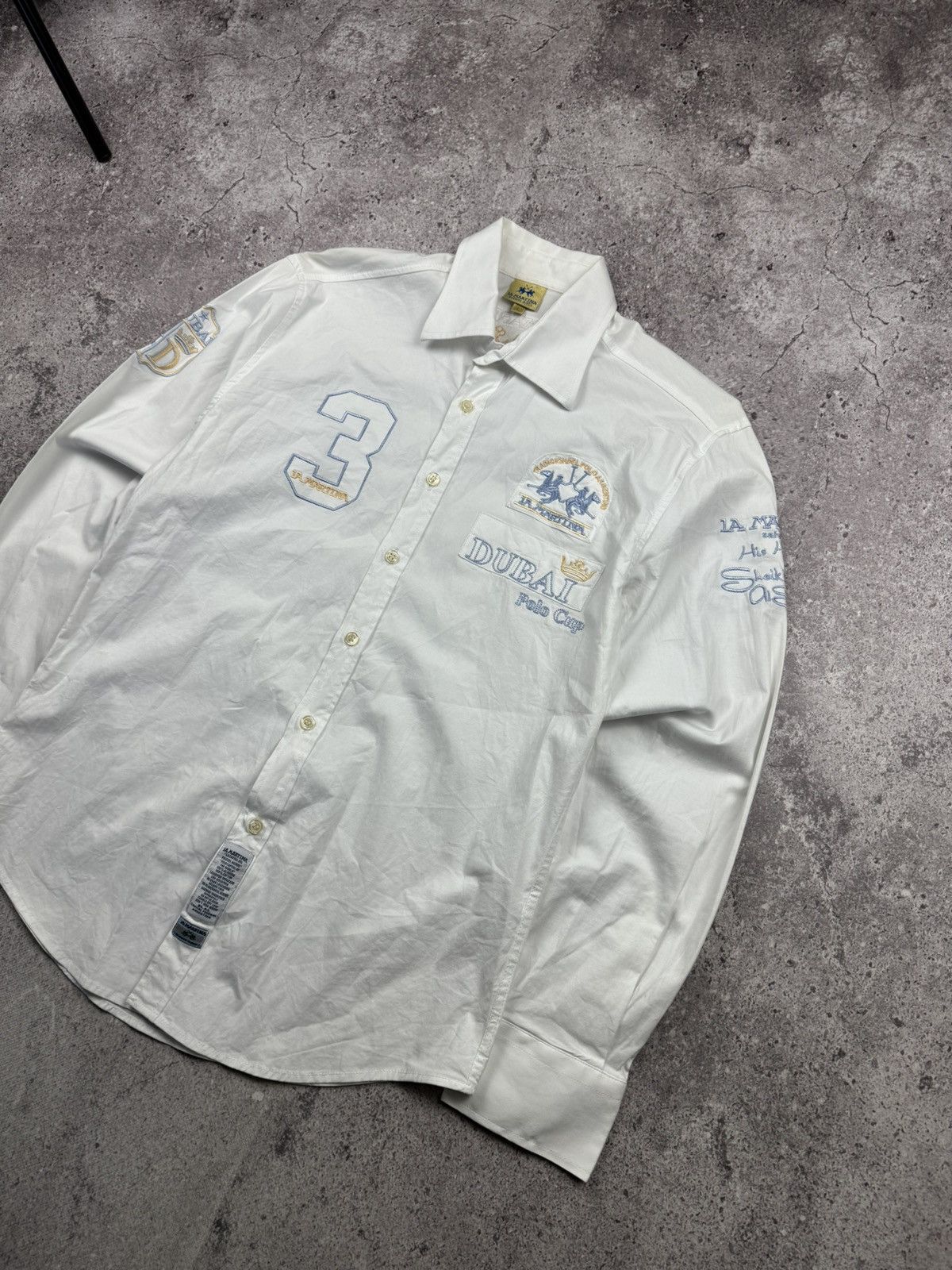 La Martina Vintage Y2KLa Martina Dubai Polo Team Button ups Shirt Size US L / EU 52-54 / 3 - 2 Thumbnail