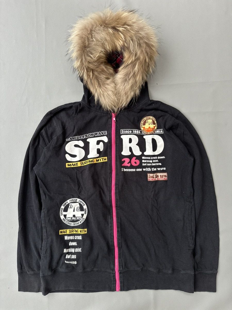 Hysteric Glamour CRAZY FADED BEAUMERE GOTHIC POEM ZIP FUR HOODIE LGB STYLE Size US L / EU 52-54 / 3 - 1 Thumbnail