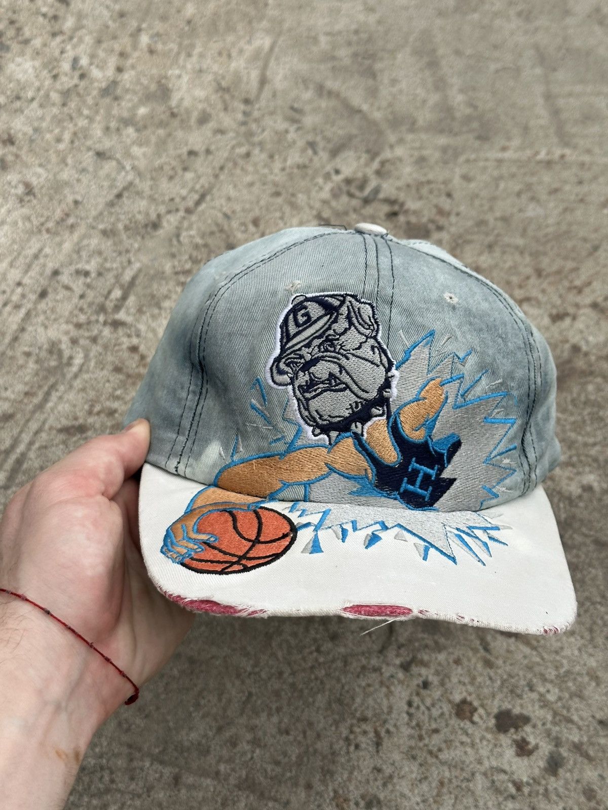 If Six Was Nine × Japanese Brand VTG Japanese Style Archival Cap Gorgetown Hoyas Snap Back Size ONE SIZE - 6 Thumbnail