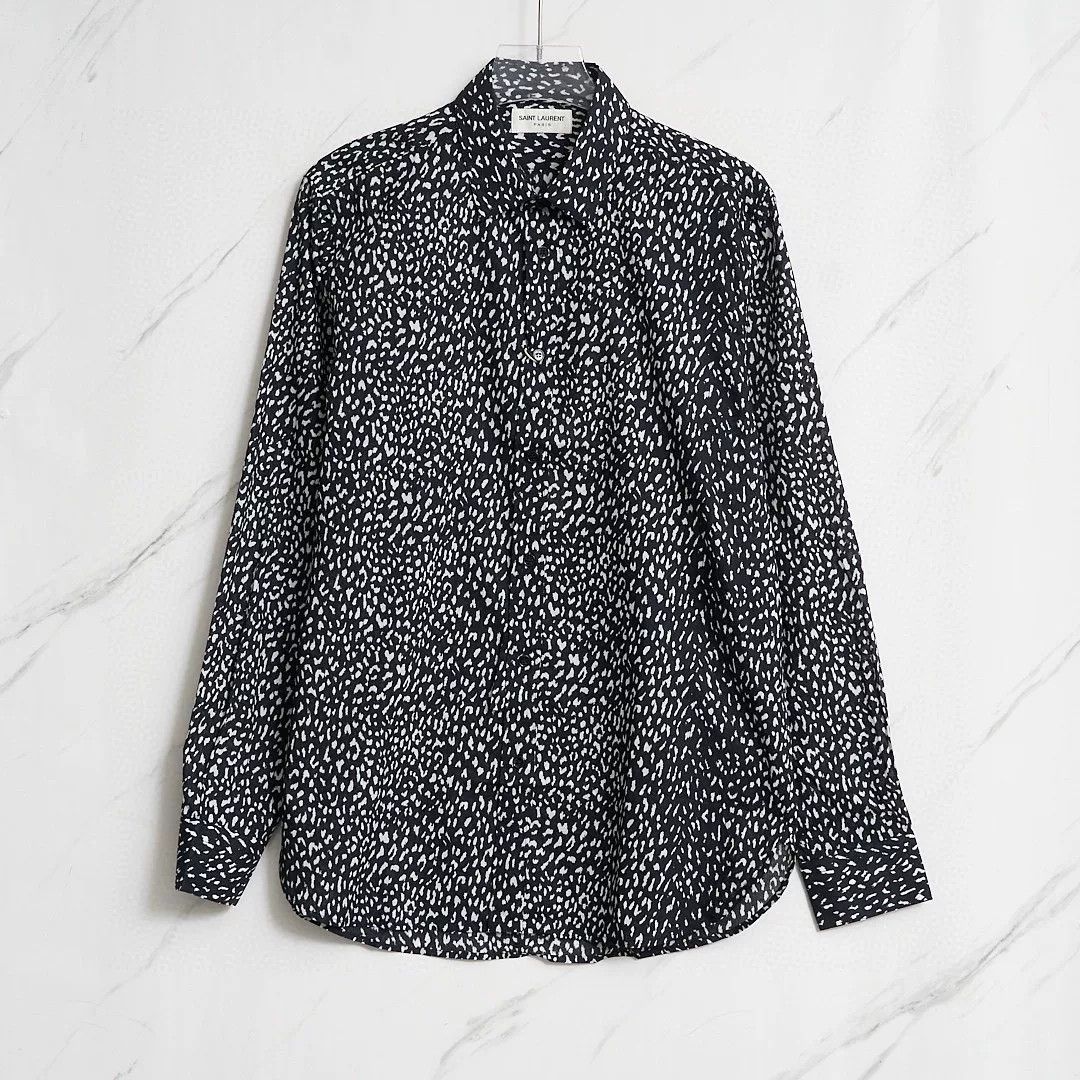 Saint Laurent Paris Saint Laurent Men's Polka Dot Shirt Size US XS / EU 42 / 0 - 1 Thumbnail