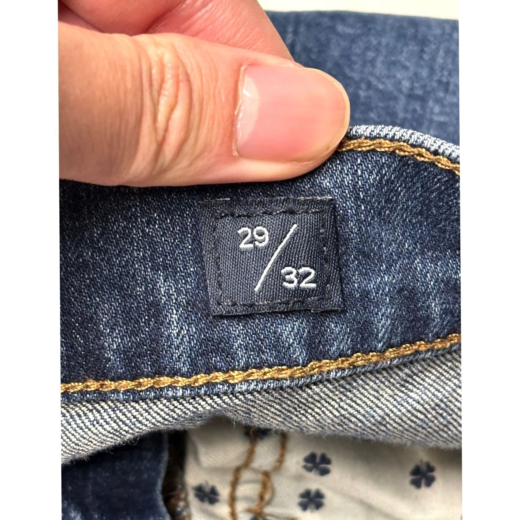 Lucky Brand Lucky Brand 410 Athletic Slim Jeans Mens Blue Denim 29x27 Medium Wash Stretch Size US 29 - 6 Thumbnail