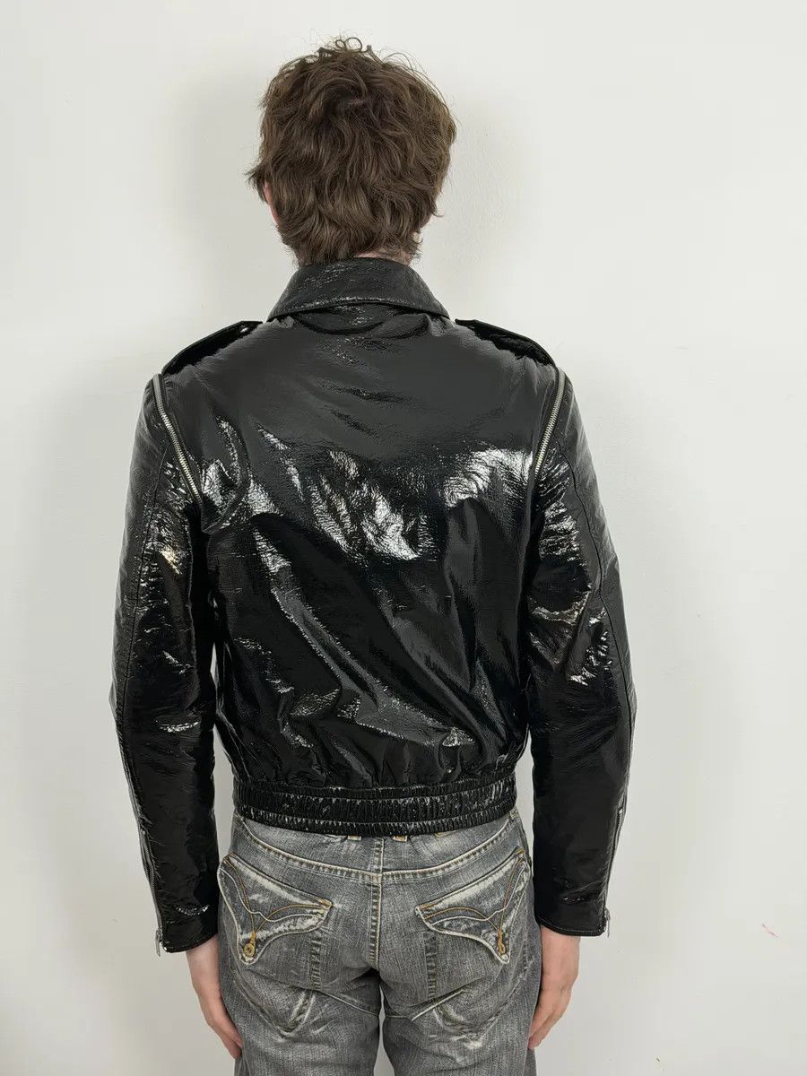 Saint Laurent Paris AW2015 Saint Laurent Black Patent Leather Multi Zip Jacket by Hedi Slimane Size US S / EU 44-46 / 1 - 7 Thumbnail