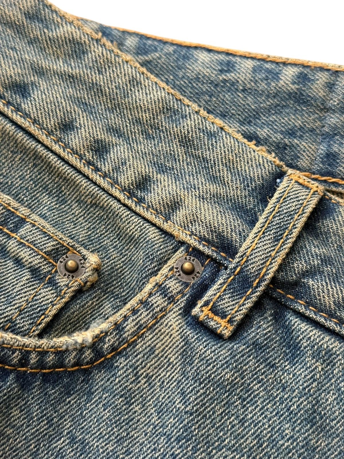 424 Rare Big Daddy Thrashed Ripped Denim Short Size US 36 / EU 52 - 20 Thumbnail