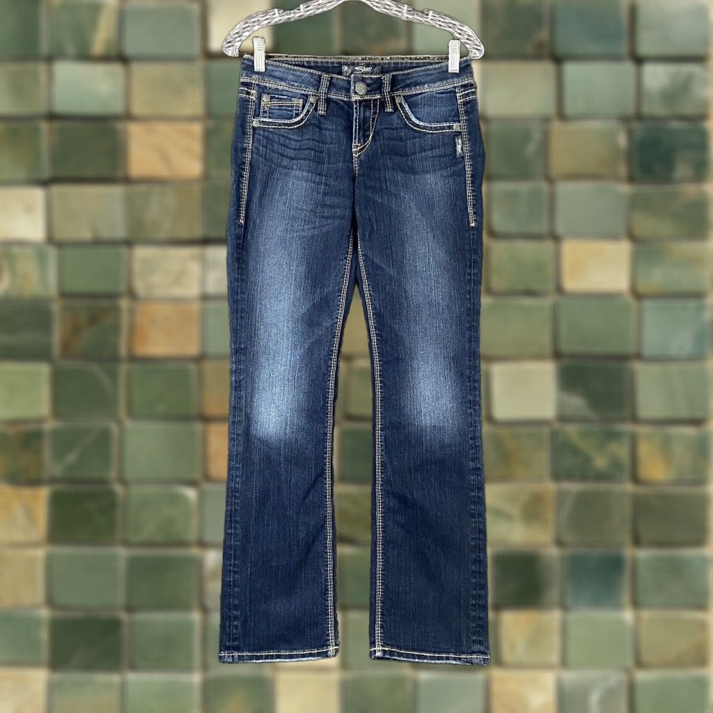 Silver Jeans Co. SILVER JEANS Lola Bootcut Jeans Women’s 26 Blue Metal Size 26" / US 2 / IT 38 - 1 Thumbnail