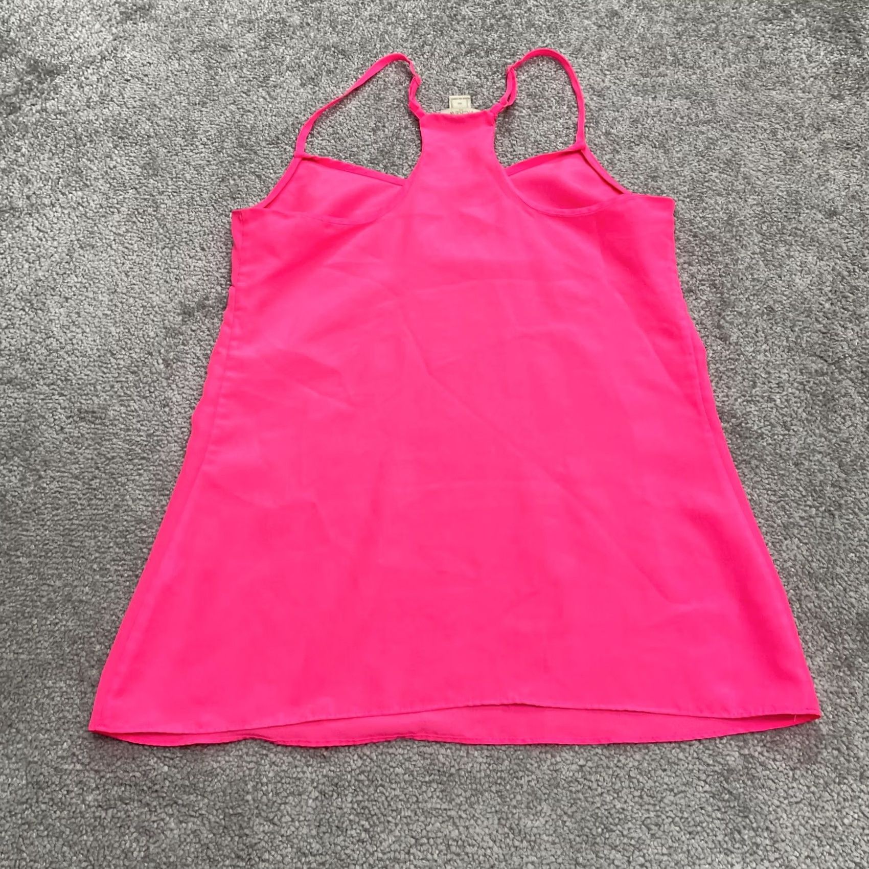 J.Crew J.Crew Camisole Tank Top Womens 00 Pink Halter Racerback Polyester Casual Beach Size XXS / US 00 / IT 34 - 2 Thumbnail