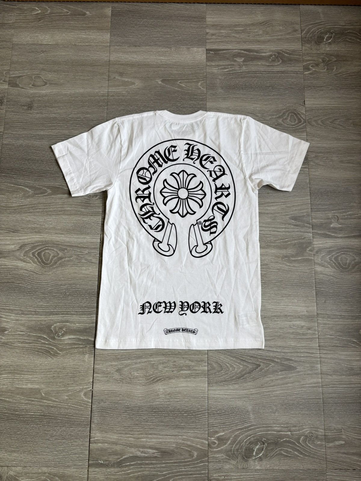 Chrome Hearts Chrome Hearts White New York Horseshoe Tee Size US S / EU 44-46 / 1 - 1 Thumbnail
