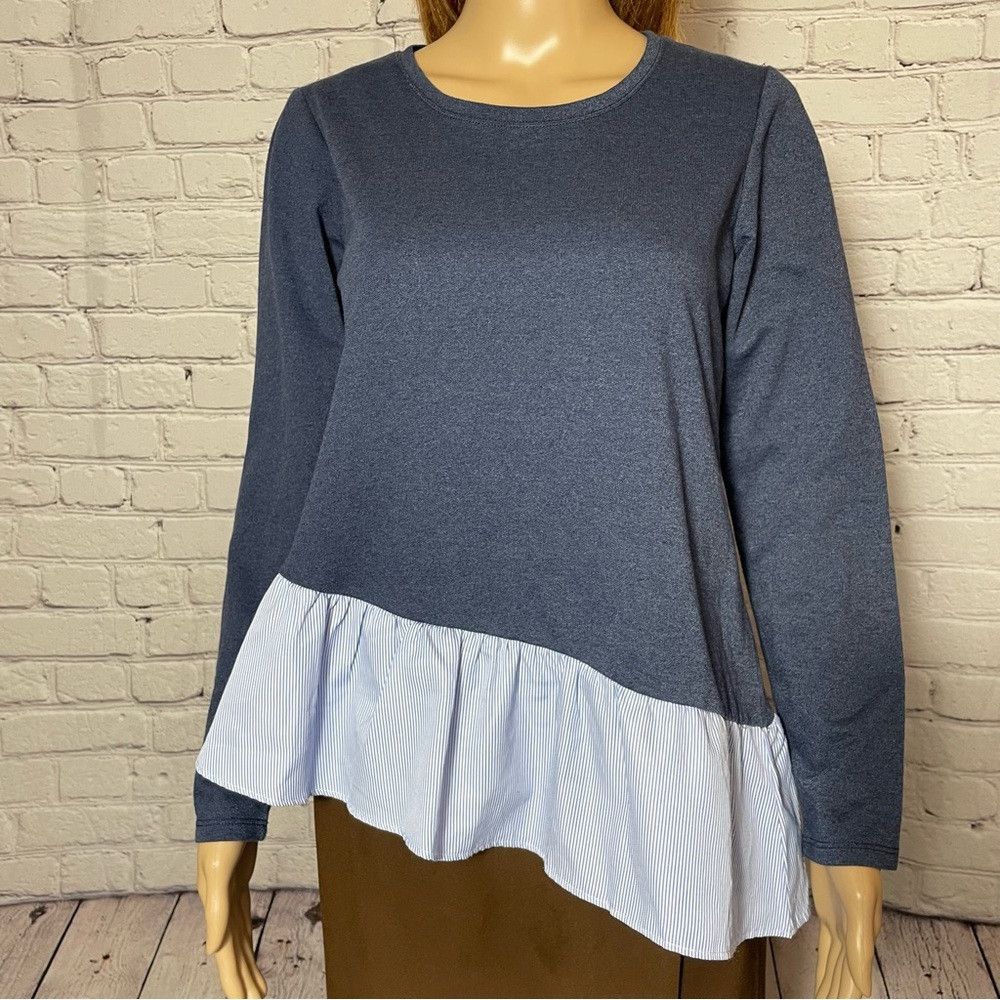 Other John Paul Richard Asymmetric Layered Look Blue Top S Size S / US 4 / IT 40 - 9 Thumbnail