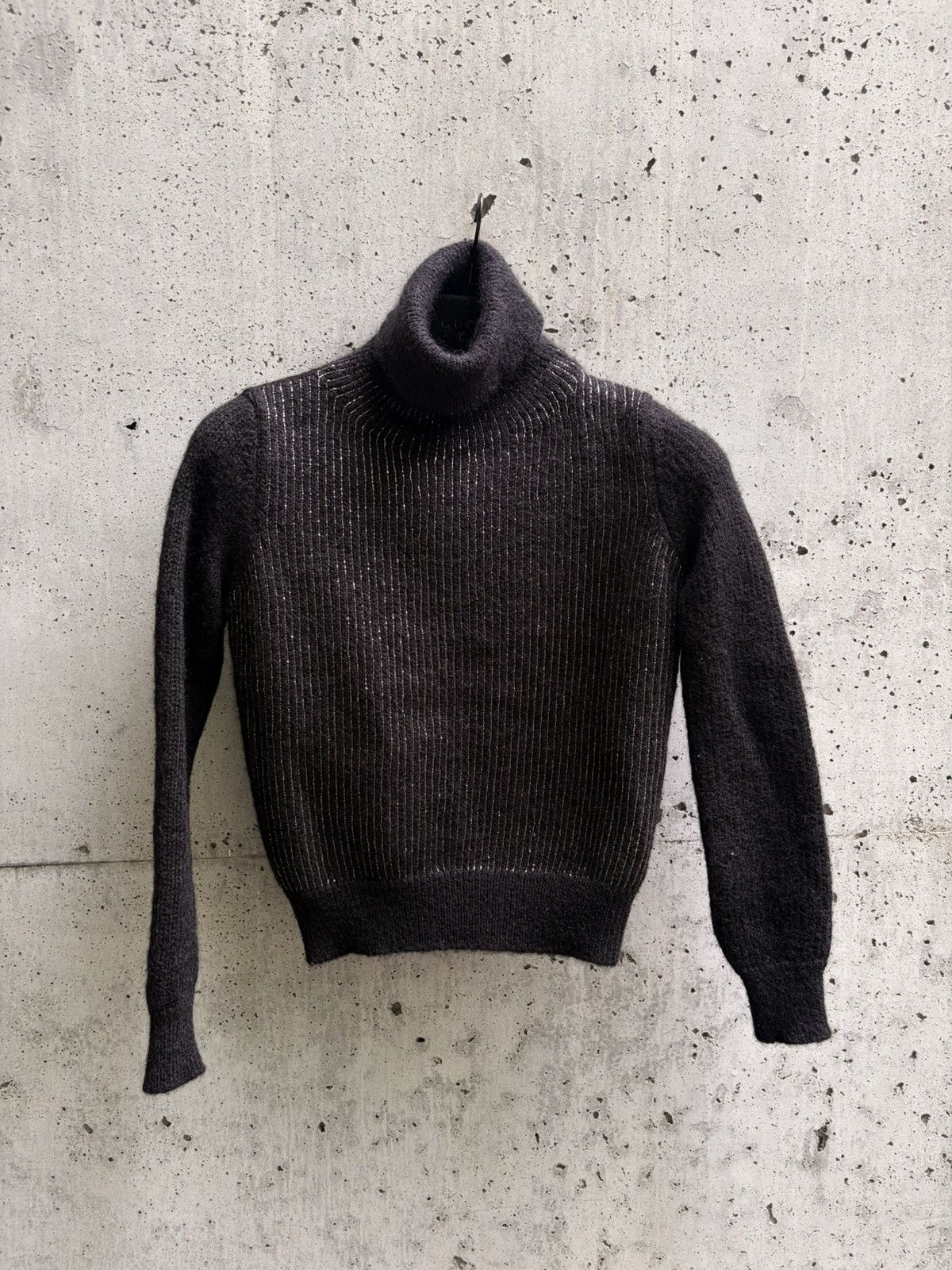 Saint Laurent Paris Saint Laurent metall Striped Turtleneck Size US XXS / EU 40 - 1 Thumbnail