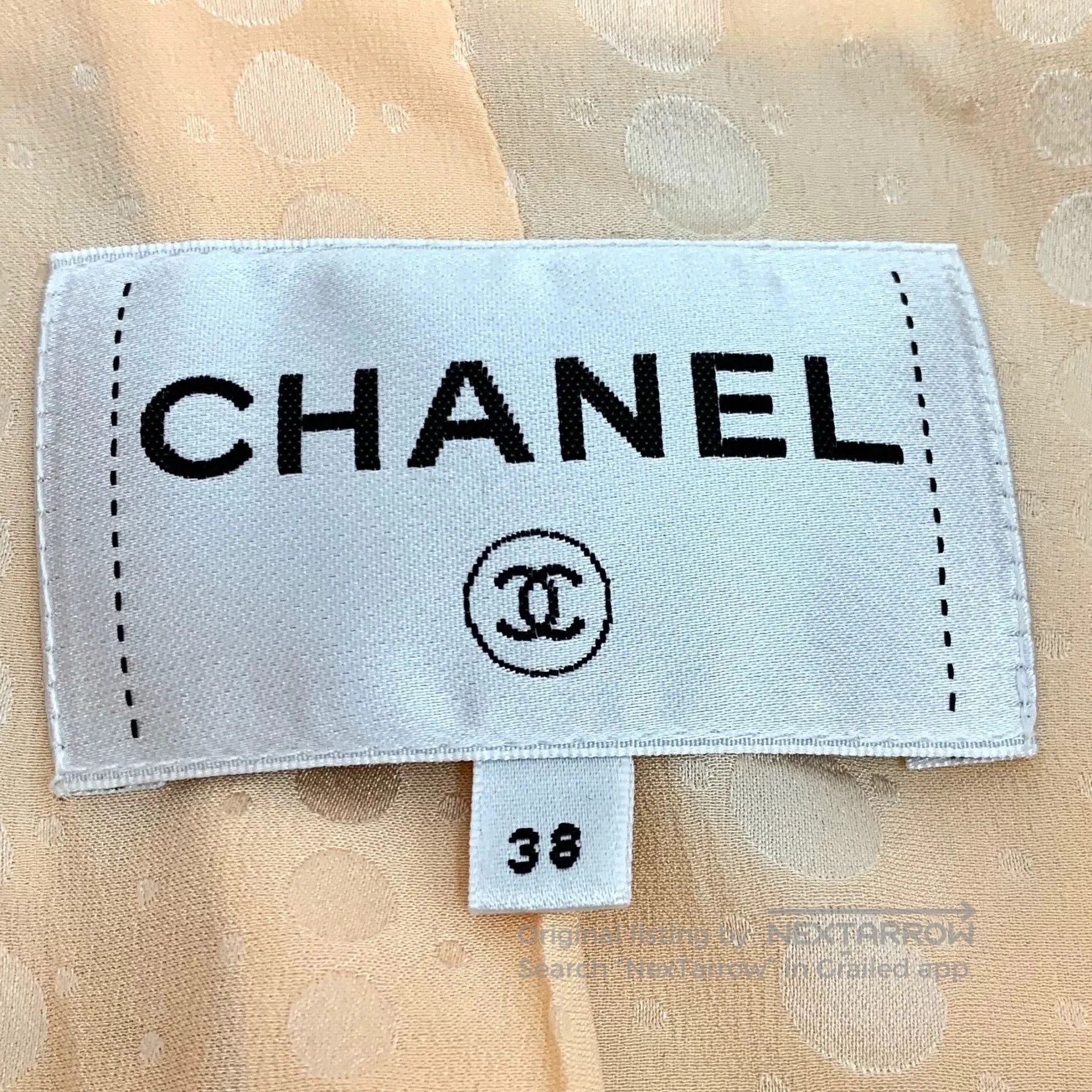 Chanel chanel orange tweed button-up jacket. Size US M / EU 48-50 / 2 - 6 Thumbnail