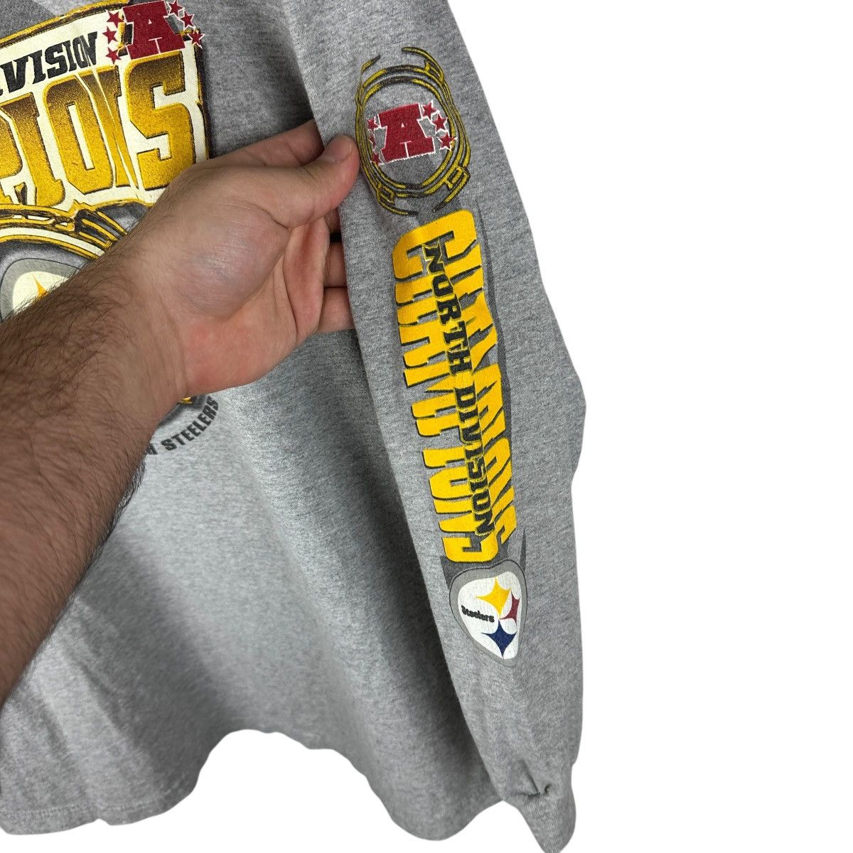 NFL × Vintage Vintage 2004 Pittsburgh Steelers Long Sleeve Shirt Size US L / EU 52-54 / 3 - 4 Thumbnail