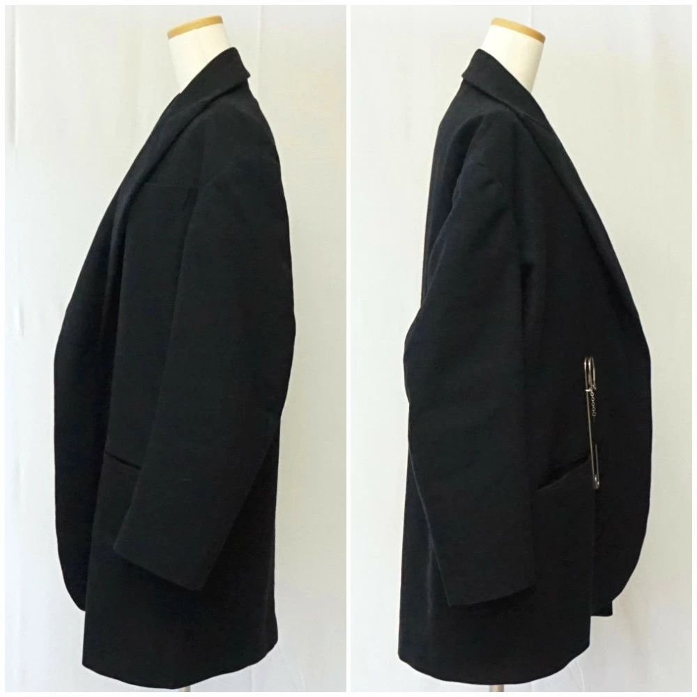 Yohji Yamamoto Yohji Yamamoto POUR HOMME Black Women's Big Jacket Size US M / EU 48-50 / 2 - 3 Thumbnail