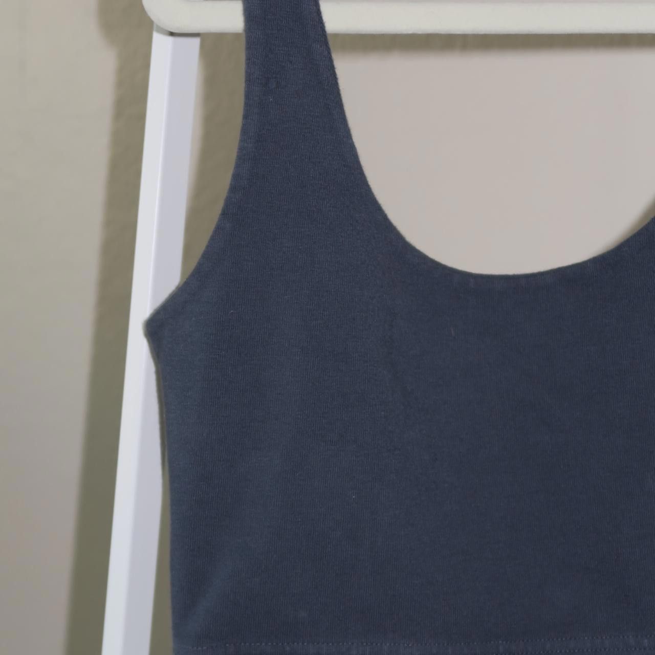Designer navy blue cropped tank top Size S / US 4 / IT 40 - 2 Thumbnail
