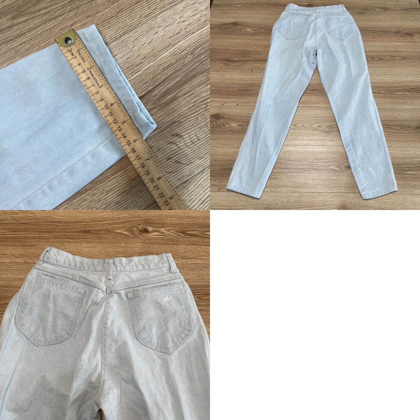 Vintage VINTAGE CHIC Jeans Womens Tall Size 13 Mom High Rise Denim Light Wash Blue Size 34" / US 12 / IT 48 - 8 Thumbnail