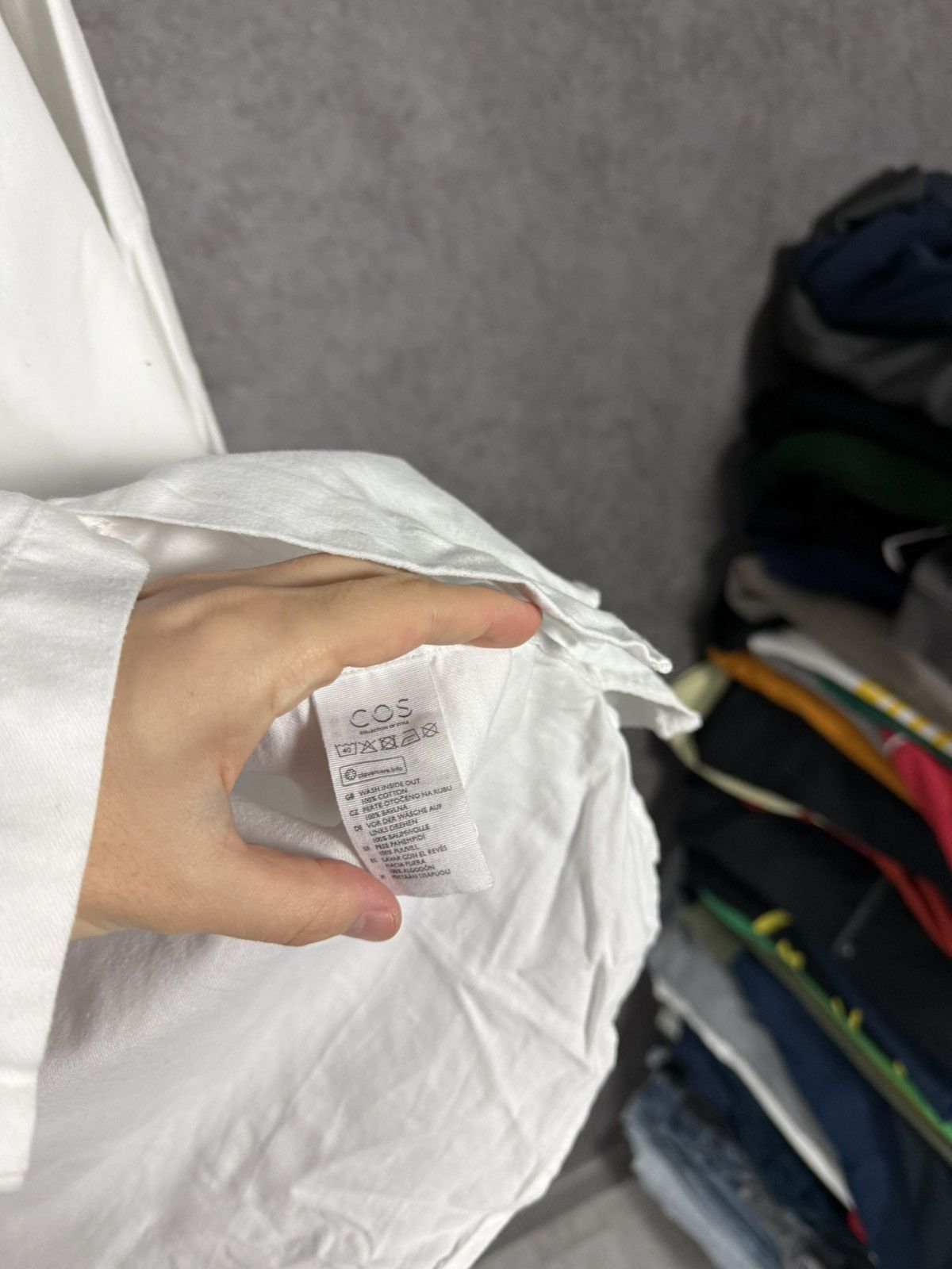 Cos Cos designer white shirt Size US L / EU 52-54 / 3 - 5 Thumbnail