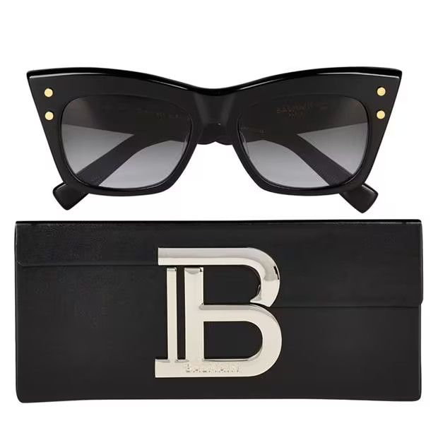 Balmain o1g2r1mq1024 Size: OS / Sunglasses in Black & Gold Size ONE SIZE - 4 Thumbnail