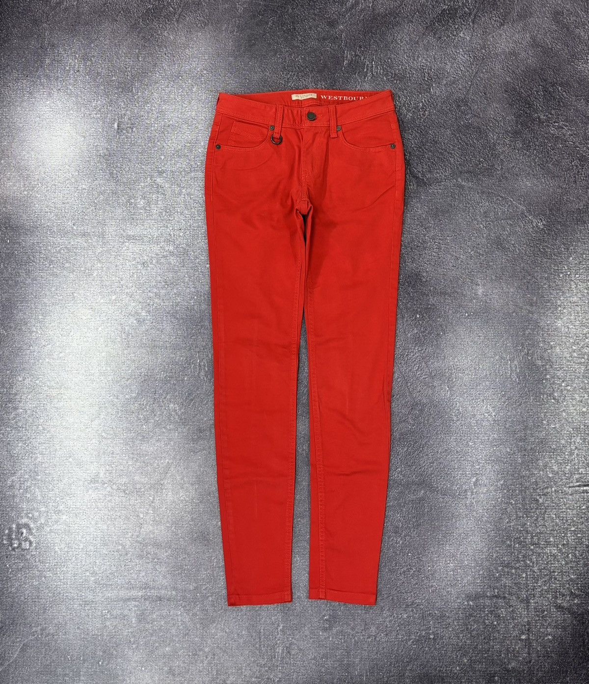 Burberry Burberry Brit Westbourne Women’s Red Skinny Ankle Jeans Size 25" / US 0 / IT 36 - 1 Thumbnail