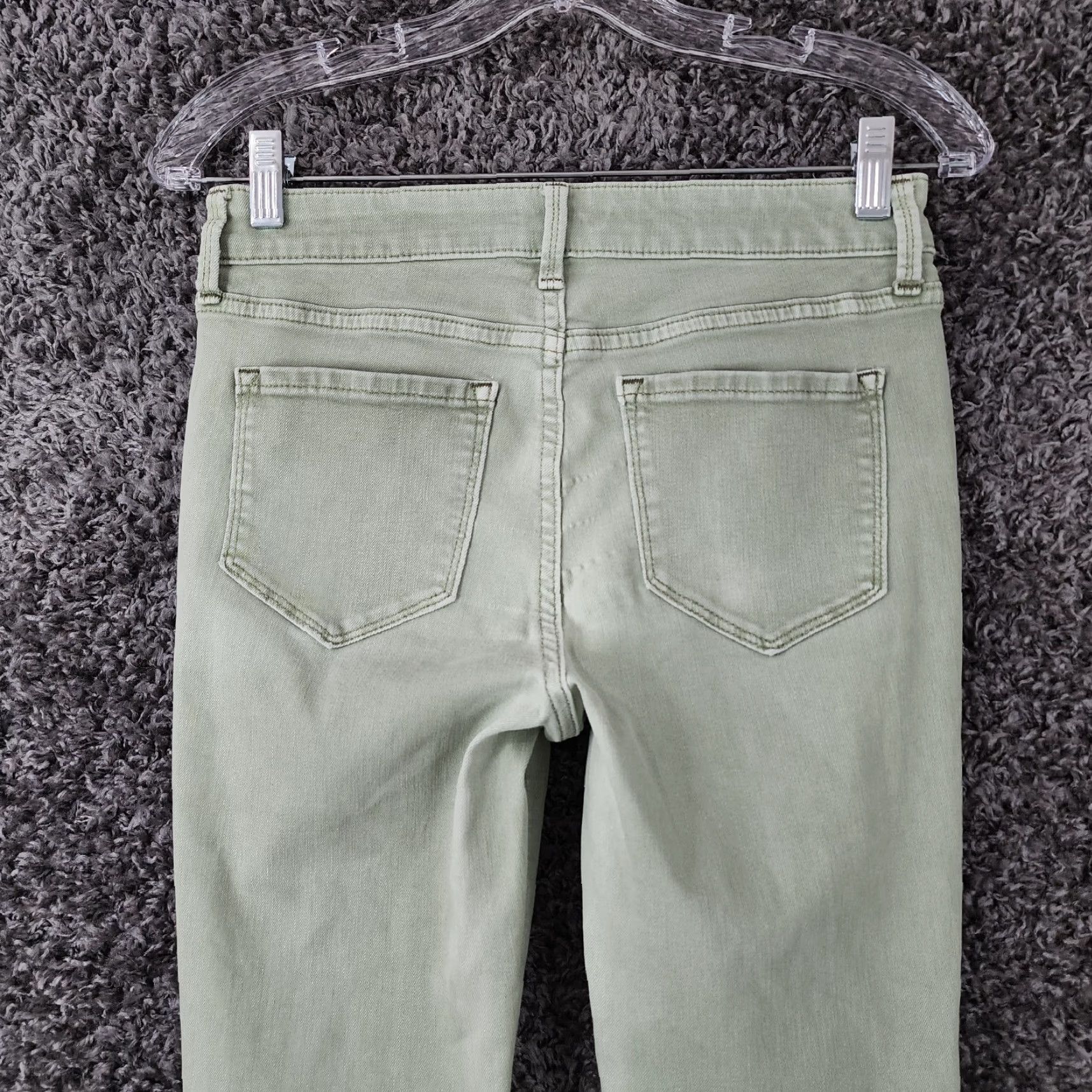 Old Navy OLD NAVY Rockstar Skinny Jeans Womens Light Green Size 28x28 Size 28" / US 6 / IT 42 - 7 Thumbnail