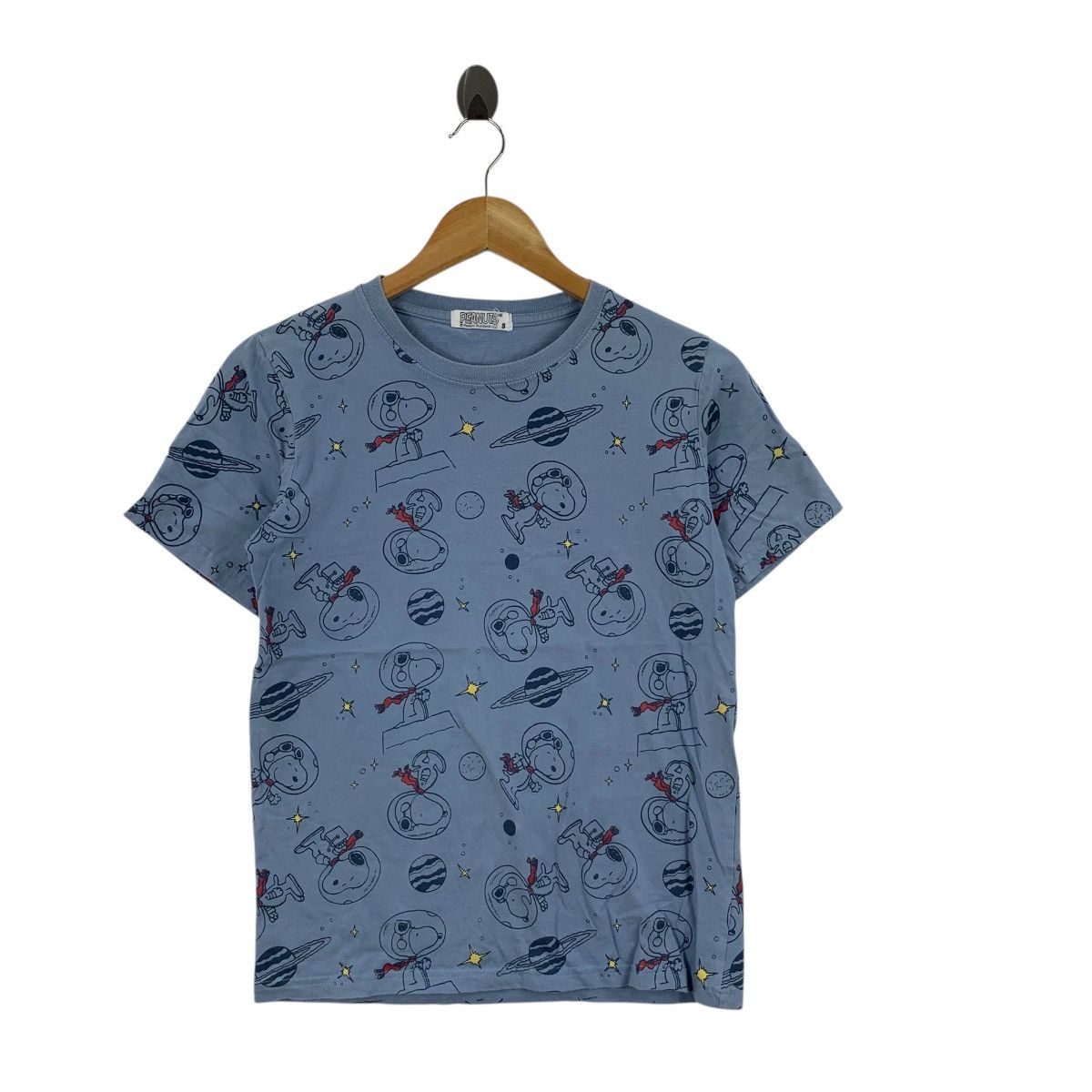 Peanuts PEANUTS SNOOPY AEROSPACE Astronaut AOP Tee Shirt Top Size S / US 4 / IT 40 - 4 Thumbnail