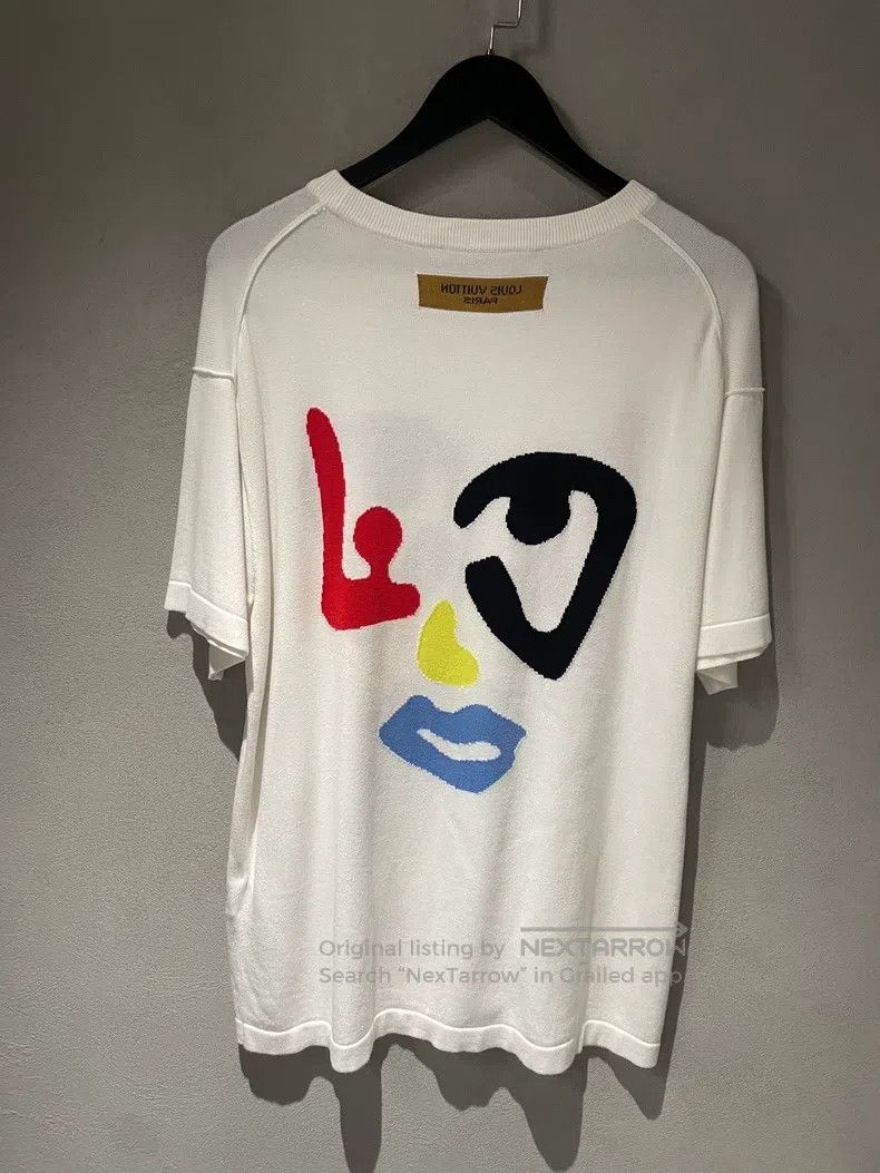 Louis Vuitton Louis Vuitton White abstract facial makeup knitted short s Size US M / EU 48-50 / 2 - 2 Thumbnail