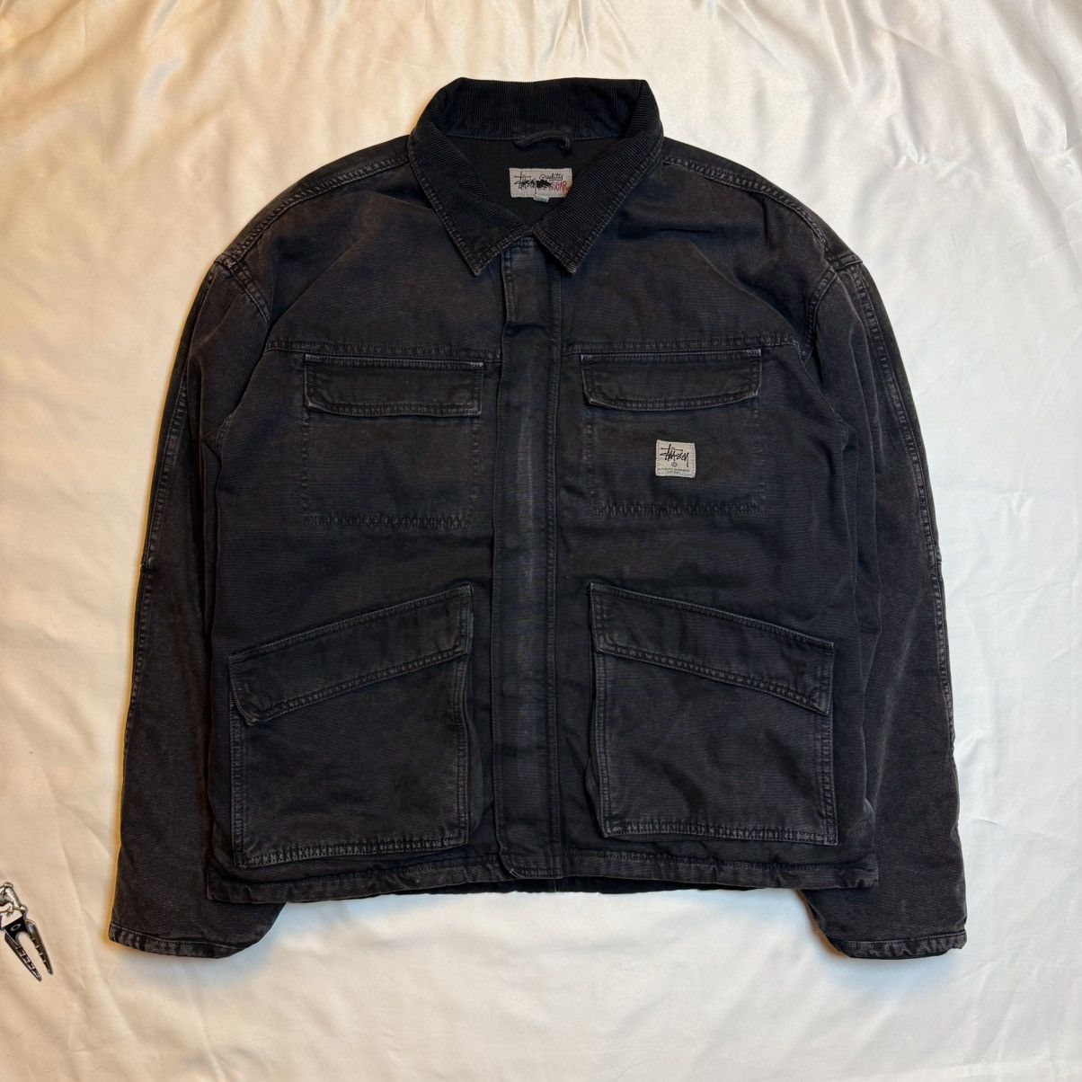 Stussy Stussy Canvas Jacket Black Size US XL / EU 56 / 4 - 1 Thumbnail