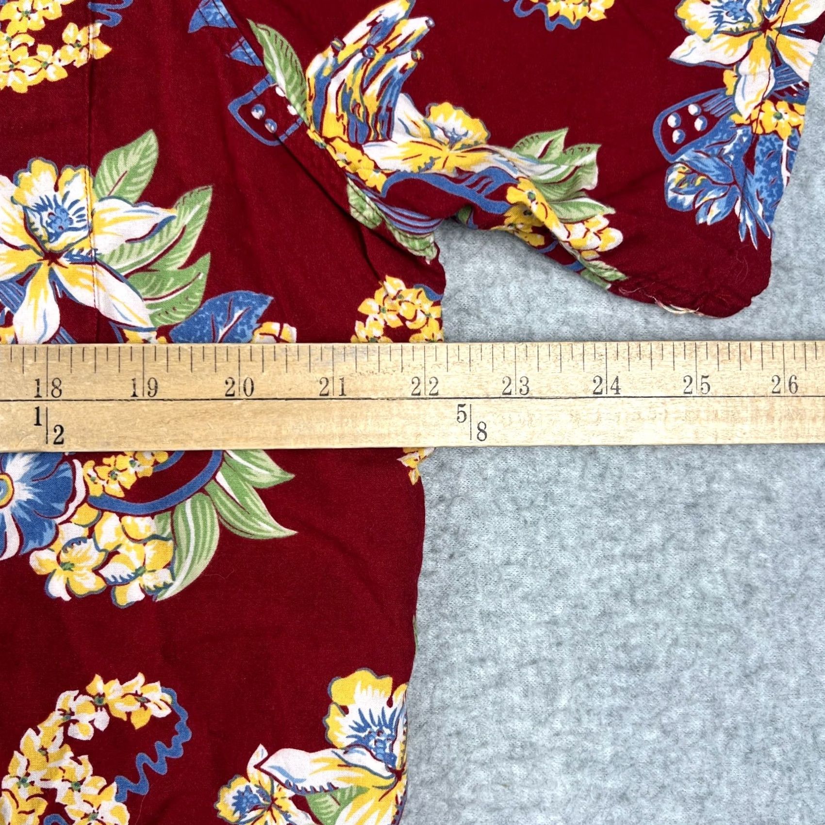 Polo Ralph Lauren Polo Ralph Lauren Viscose Hawaiian Floral Print Aloha Shirt Large Men Red Shirt Size US L / EU 52-54 / 3 - 5 Thumbnail