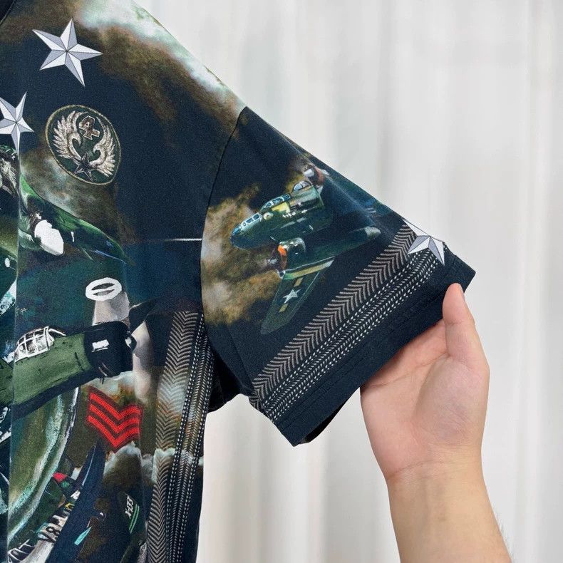 Givenchy Givenchy Green airplane print short-sleeved shirt Size US S / EU 44-46 / 1 - 4 Thumbnail
