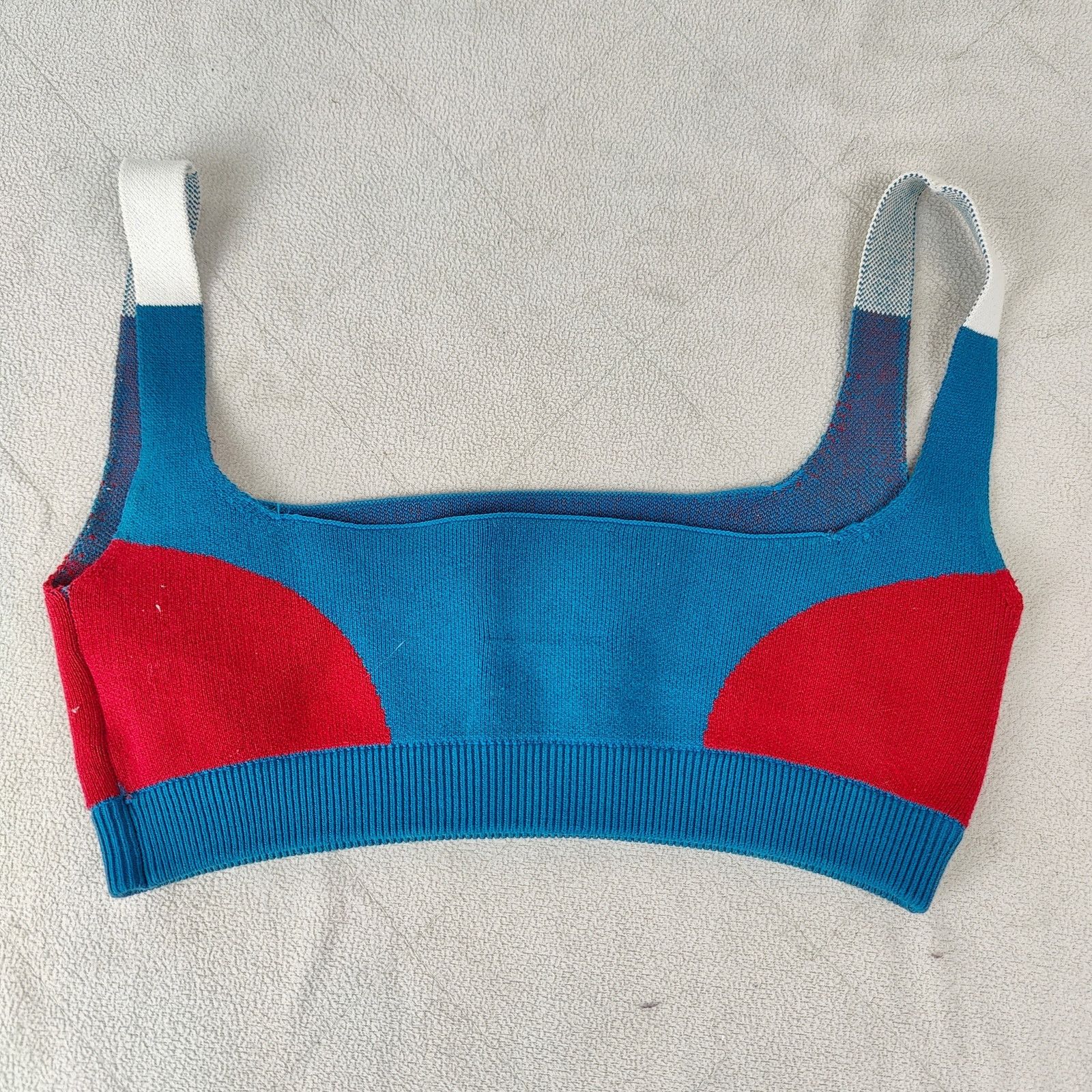 Other Nagnata Color Block Bralette Womens XS Teal Rouge Pullover Size ONE SIZE - 3 Thumbnail