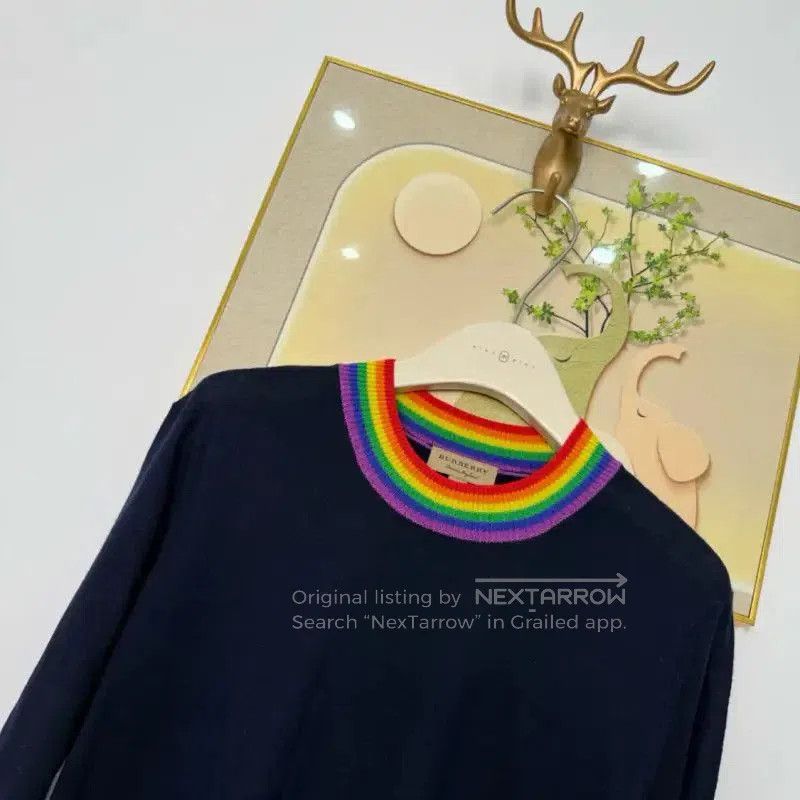 Burberry Burberry Women's Navy Blue Wool Knit Sweater. Size S / US 4 / IT 40 - 5 Thumbnail